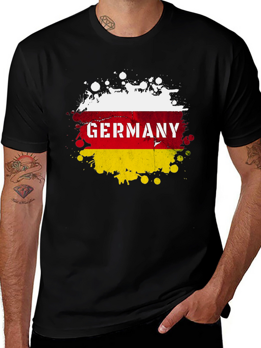 Germany Flag Splatter T-Shirt