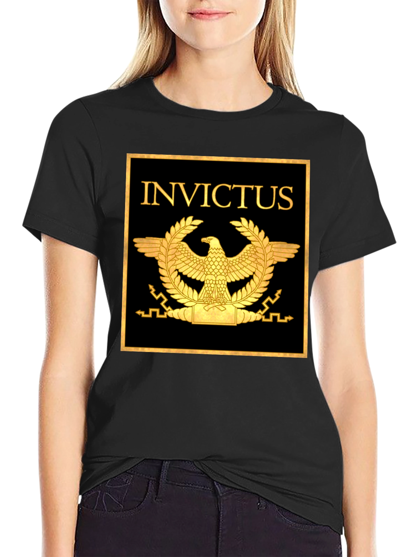 Invictus T-Shirt - Roman Eagle Graphic Tee
