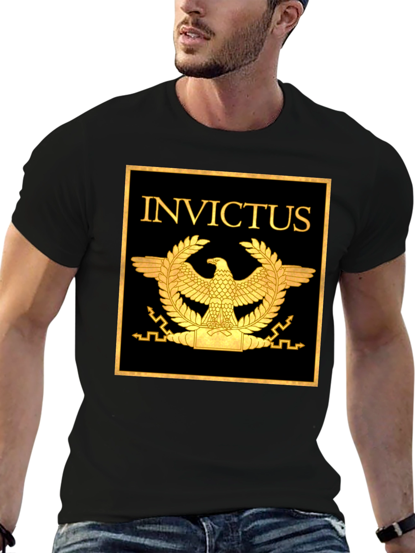Invictus T-Shirt - Roman Eagle Graphic Tee