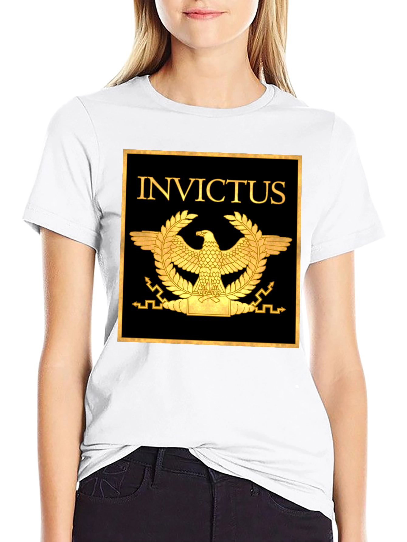 Invictus T-Shirt - Roman Eagle Graphic Tee