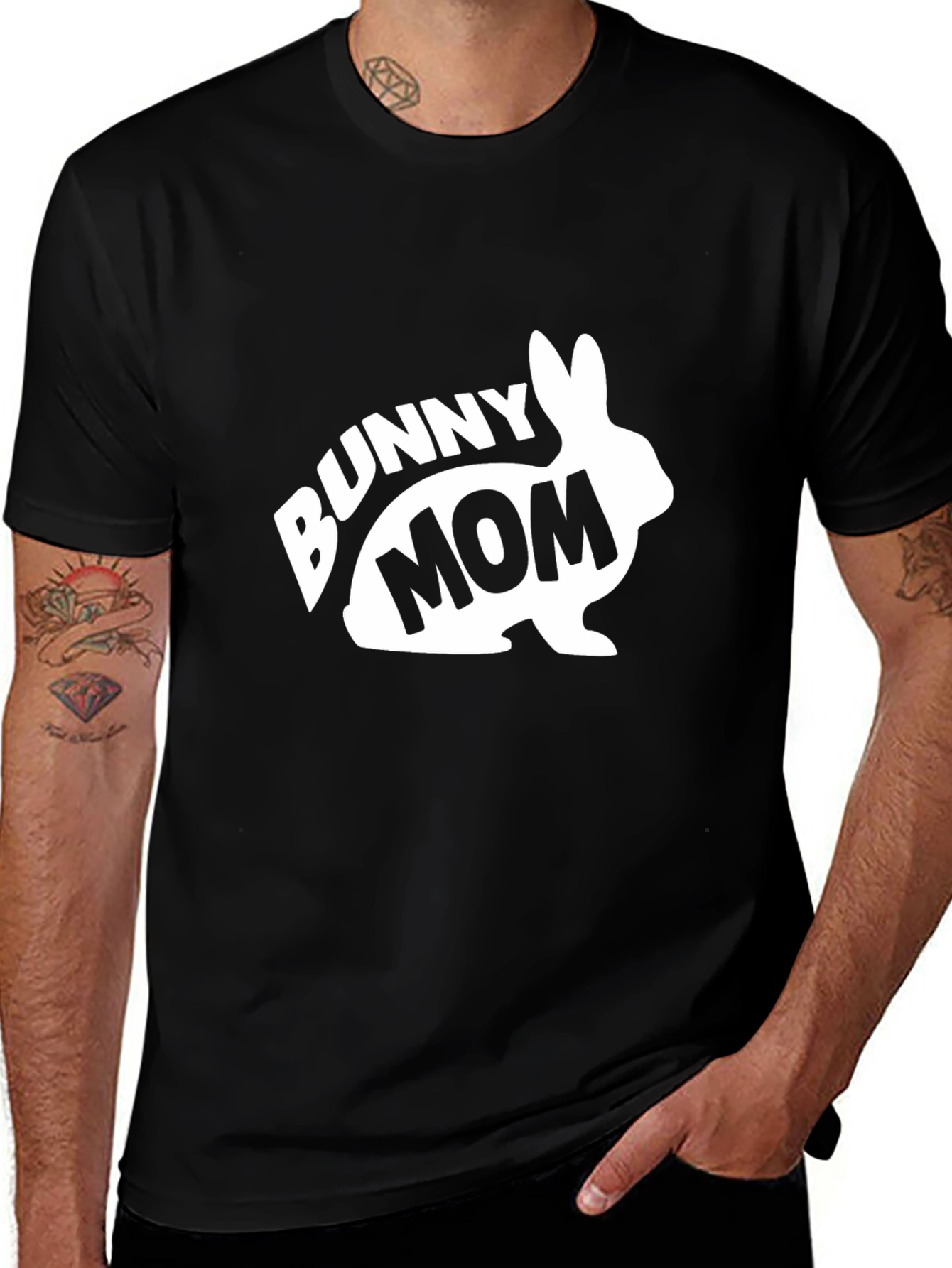Bunny Mom T-Shirt - Soft Cotton Blend