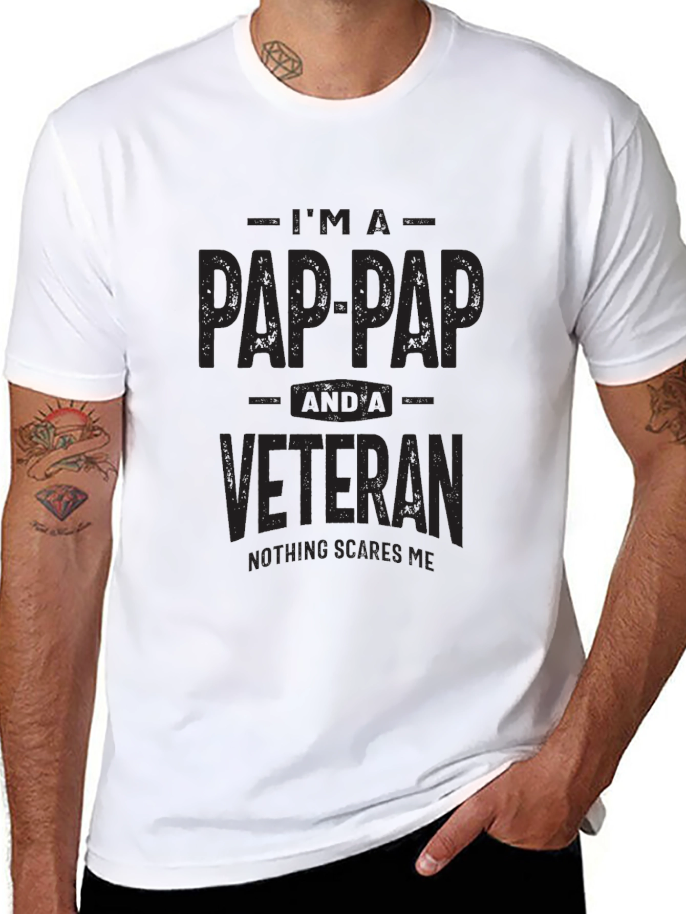 Pap-Pap Veteran Graphic T-Shirt
