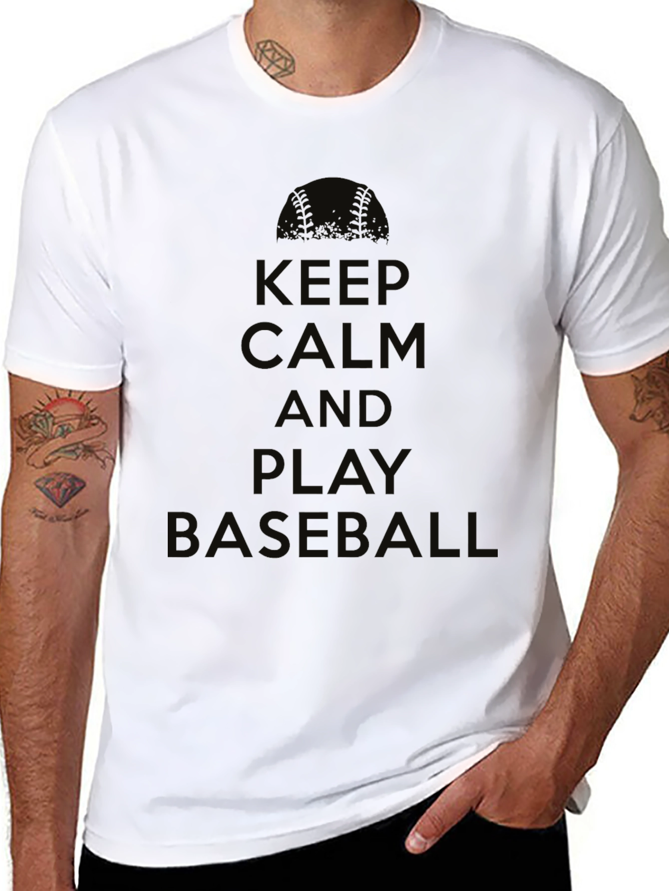 Keep Calm and Play Baseball T-Shirt