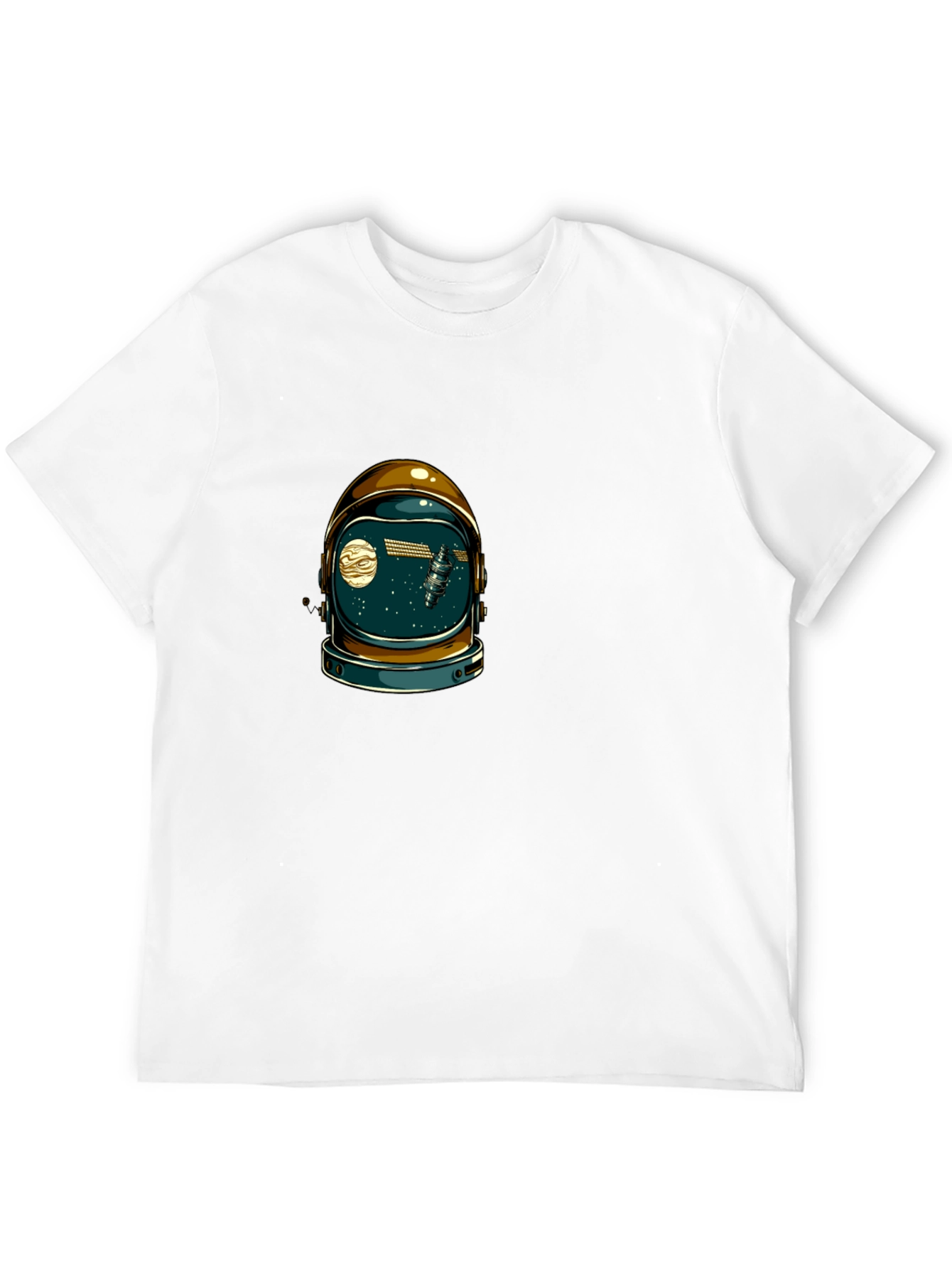 Astronaut Helmet Graphic T-Shirt