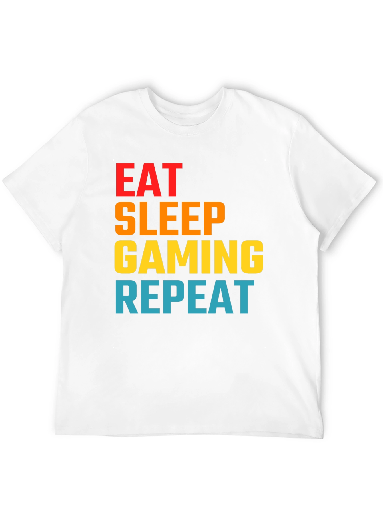 Eat Sleep Gaming Repeat Graphic Tee - Gamer T-Shirt