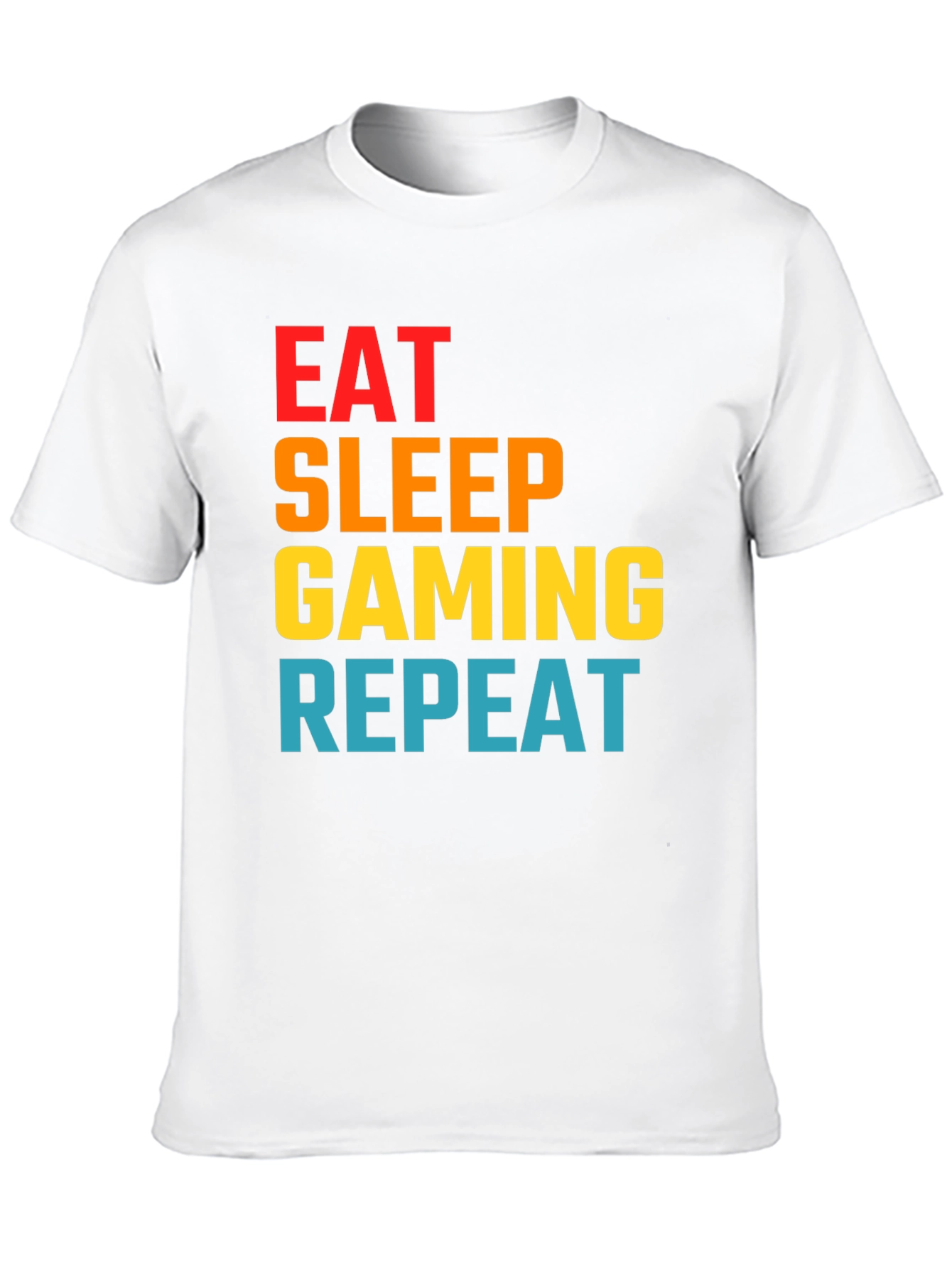 Eat Sleep Gaming Repeat Graphic Tee - Gamer T-Shirt