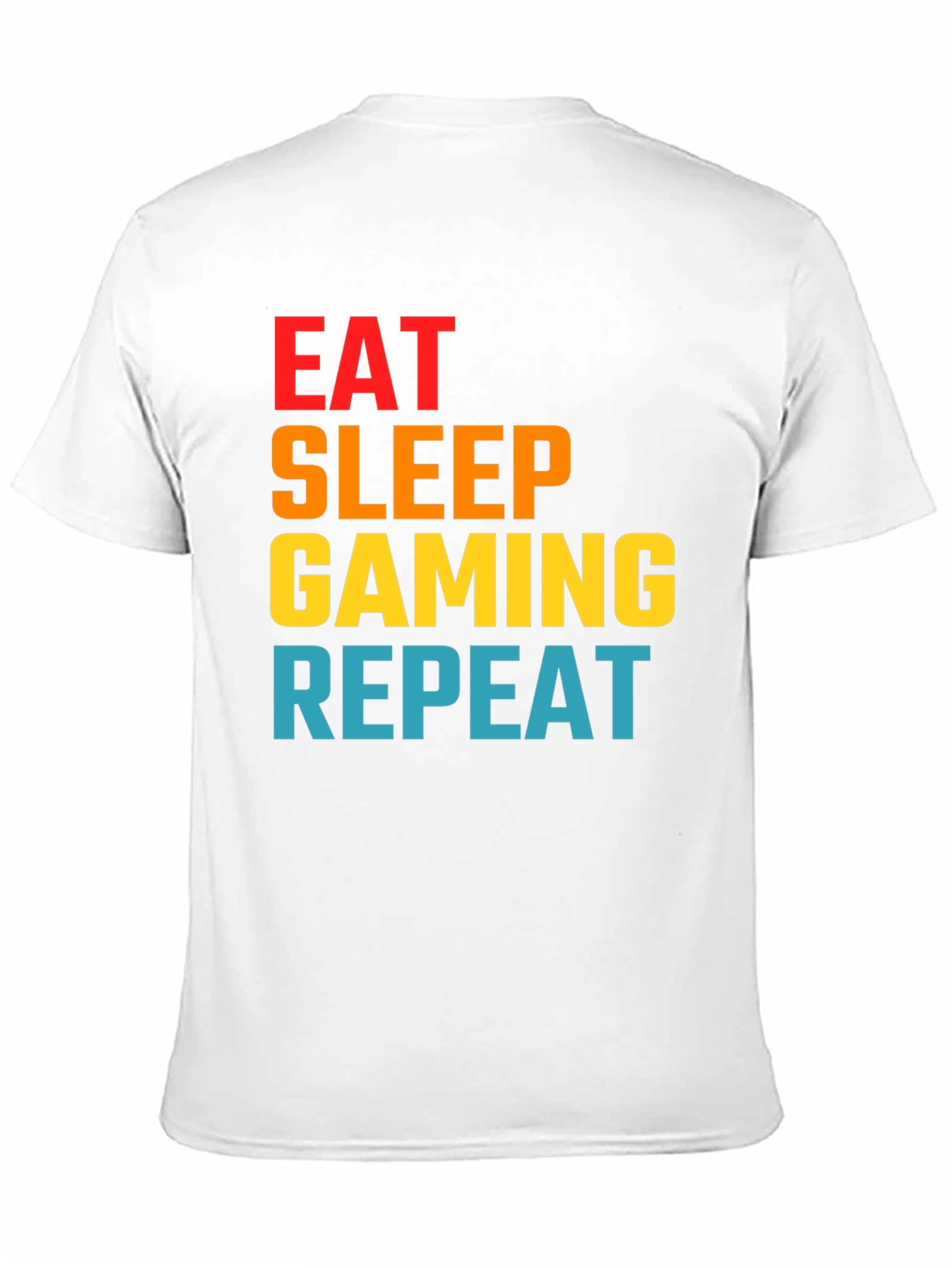 Eat Sleep Gaming Repeat Graphic Tee - Gamer T-Shirt