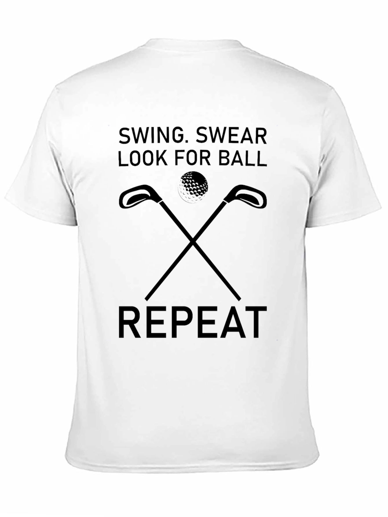 Golf Lovers T-Shirt: Swing Swear Look Repeat!
