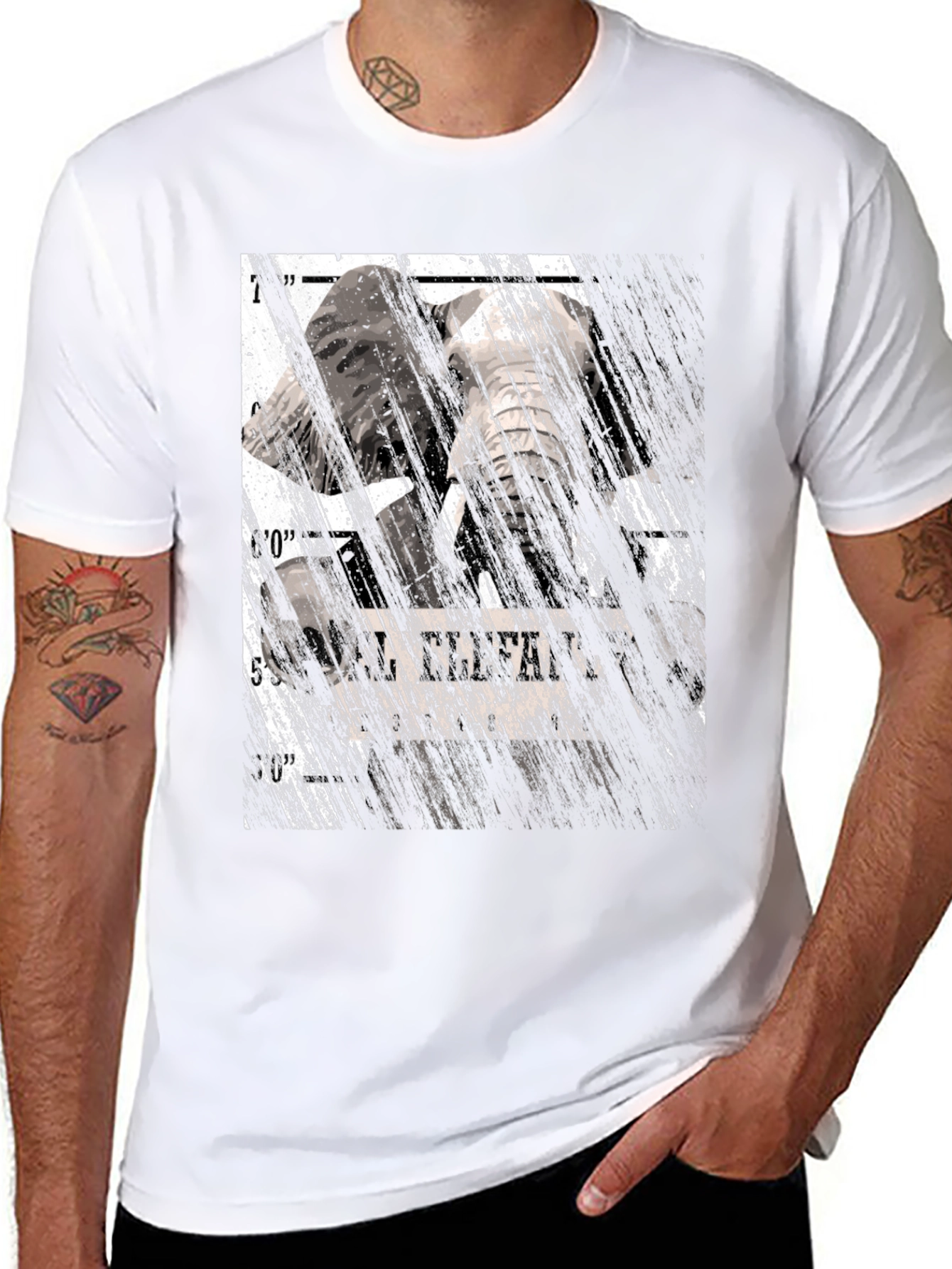 Elephant Mugshot Graphic Tee