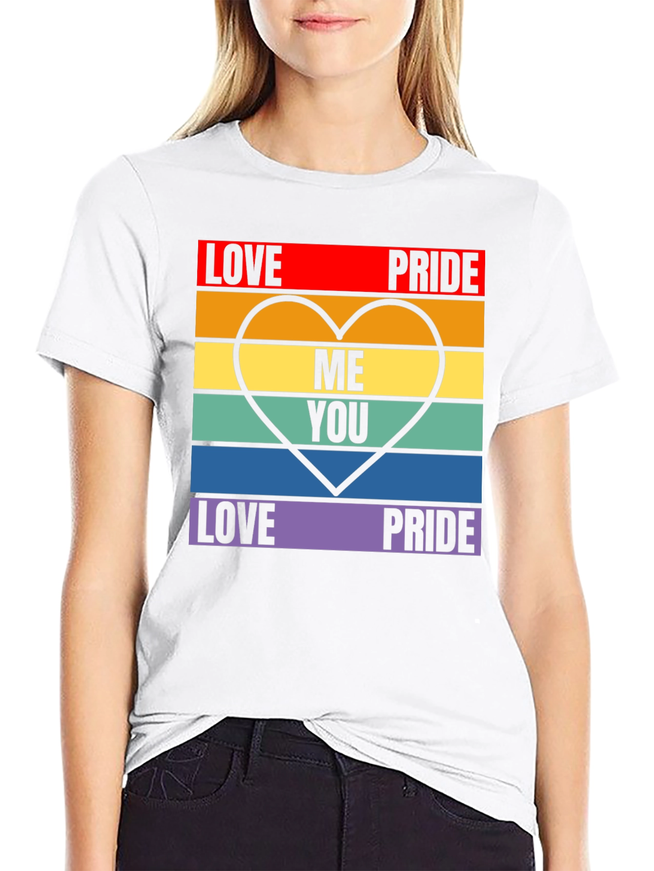 Love Pride T-Shirt - LGBTQ+ Pride Heart Tee