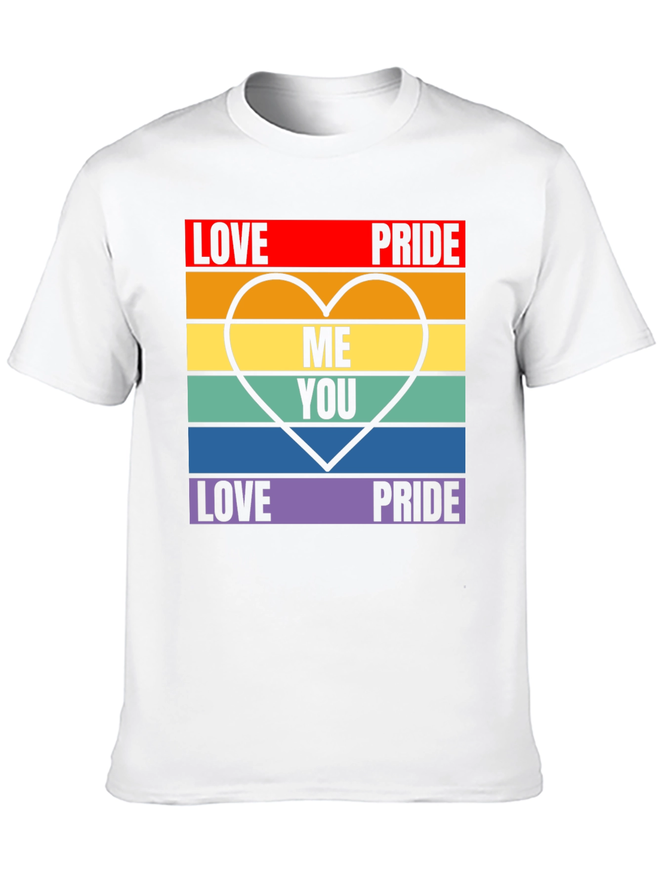 Love Pride T-Shirt - LGBTQ+ Pride Heart Tee