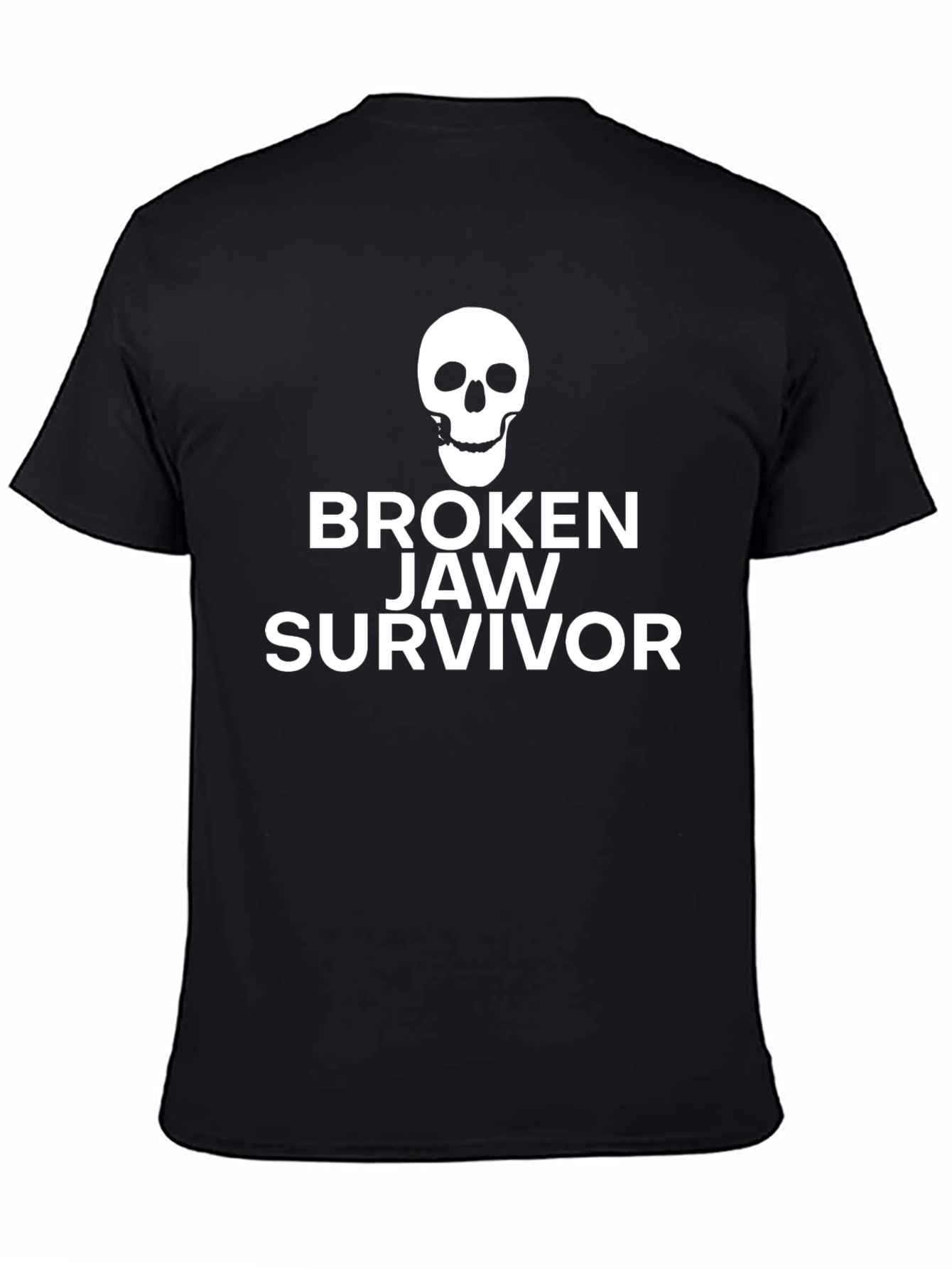 Broken Jaw Survivor T-Shirt - Skull Design