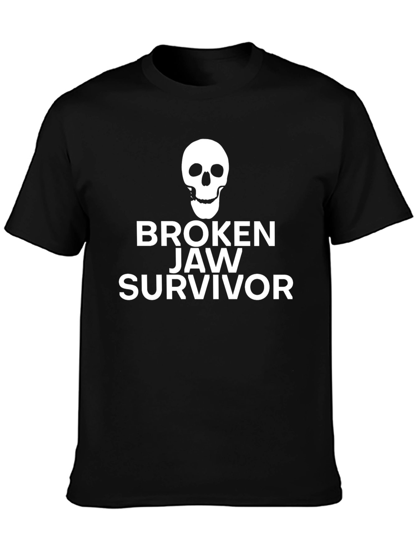 Broken Jaw Survivor T-Shirt - Skull Design