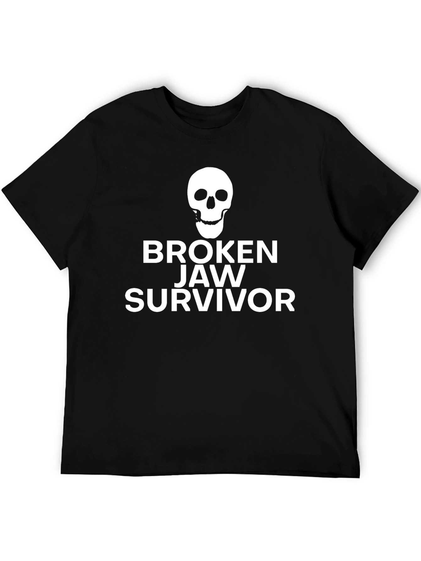 Broken Jaw Survivor T-Shirt - Skull Design