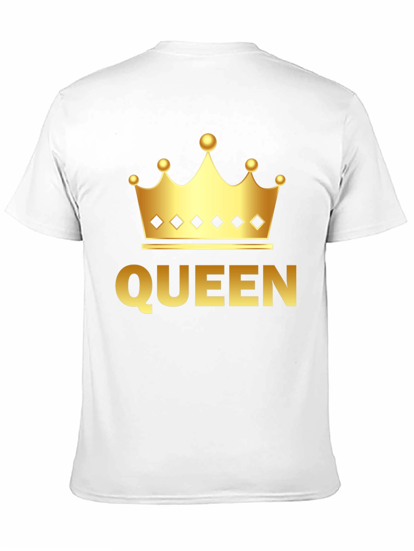 Queen Crown Graphic Tee - Black Cotton T-Shirt