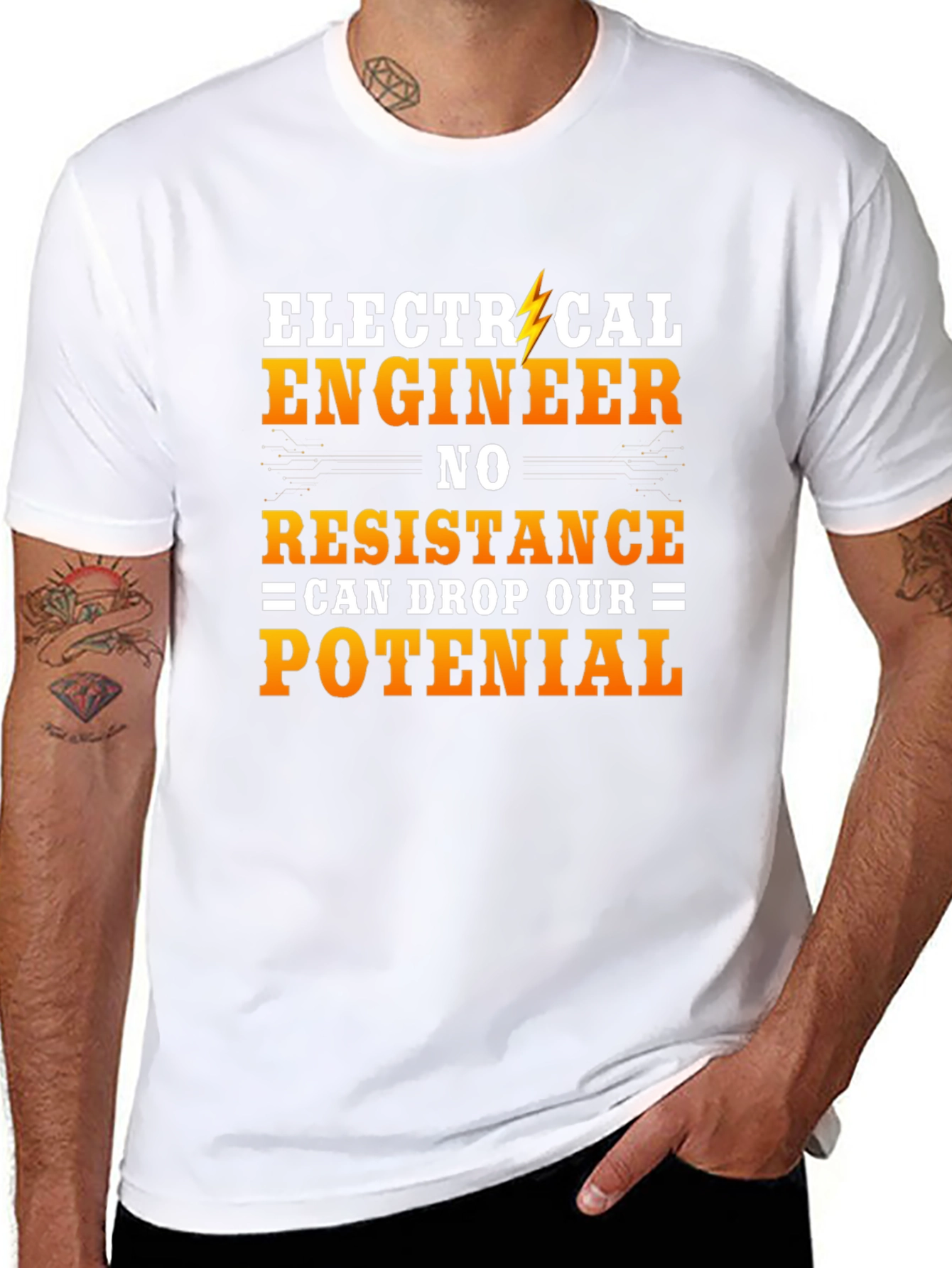 Electrical Engineer Humor T-Shirt - No Resistance Potential!