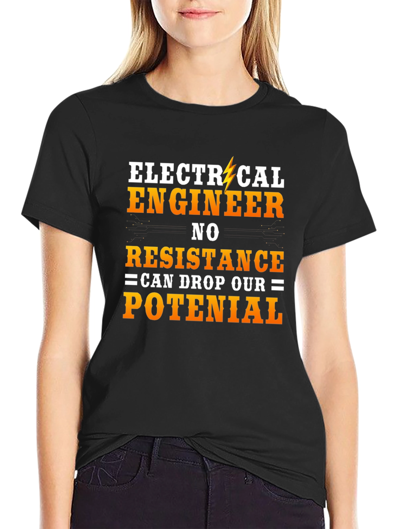 Electrical Engineer Humor T-Shirt - No Resistance Potential!