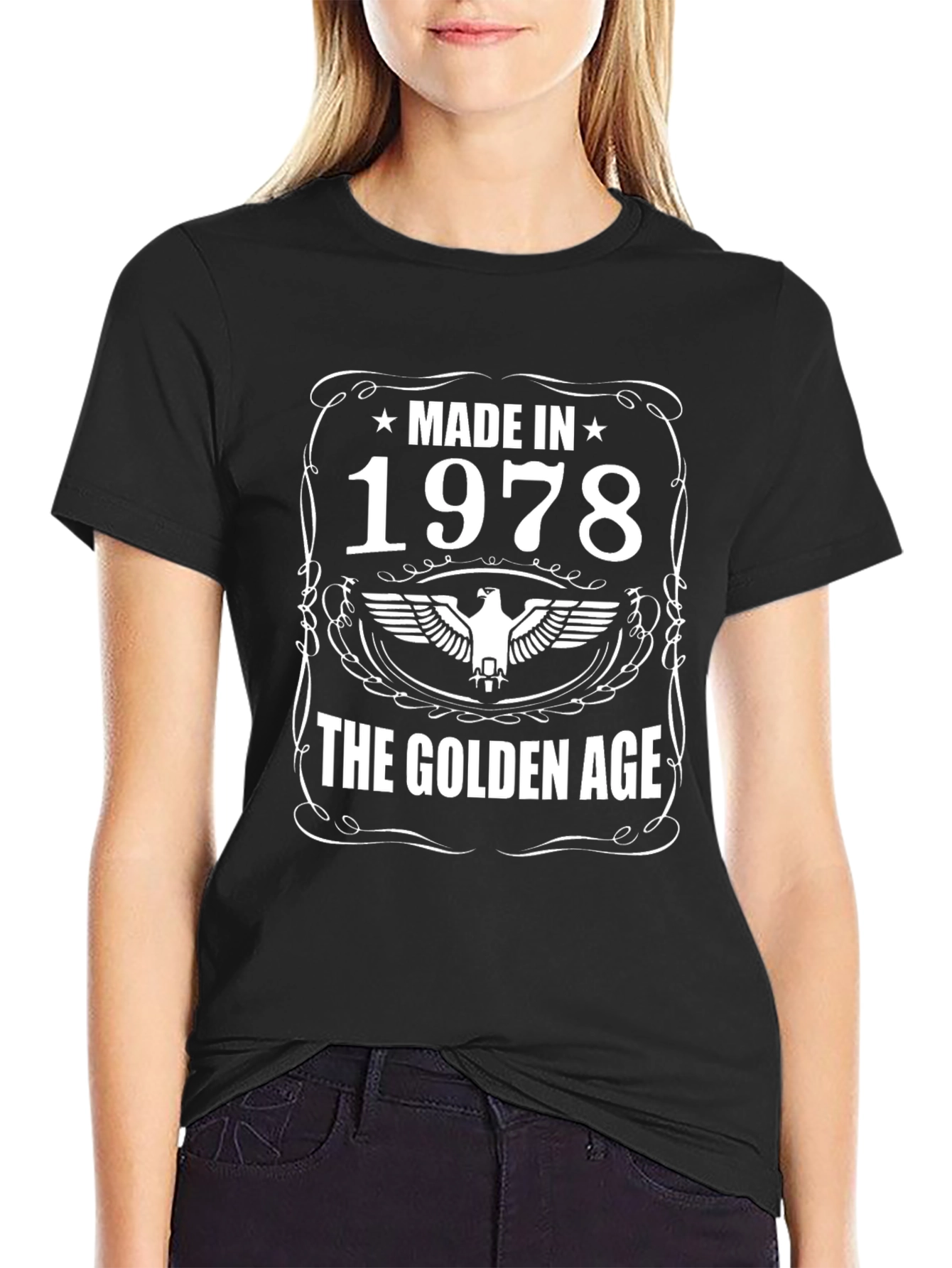Made in 1978 Golden Age Black T-Shirt