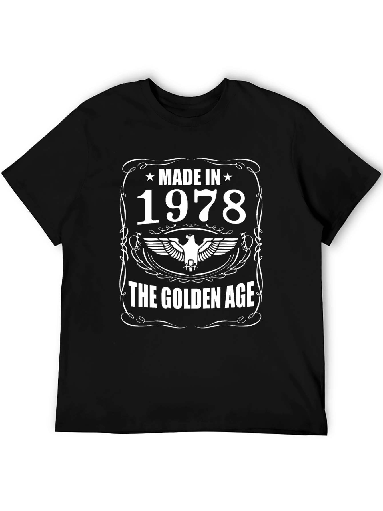 Made in 1978 Golden Age Black T-Shirt