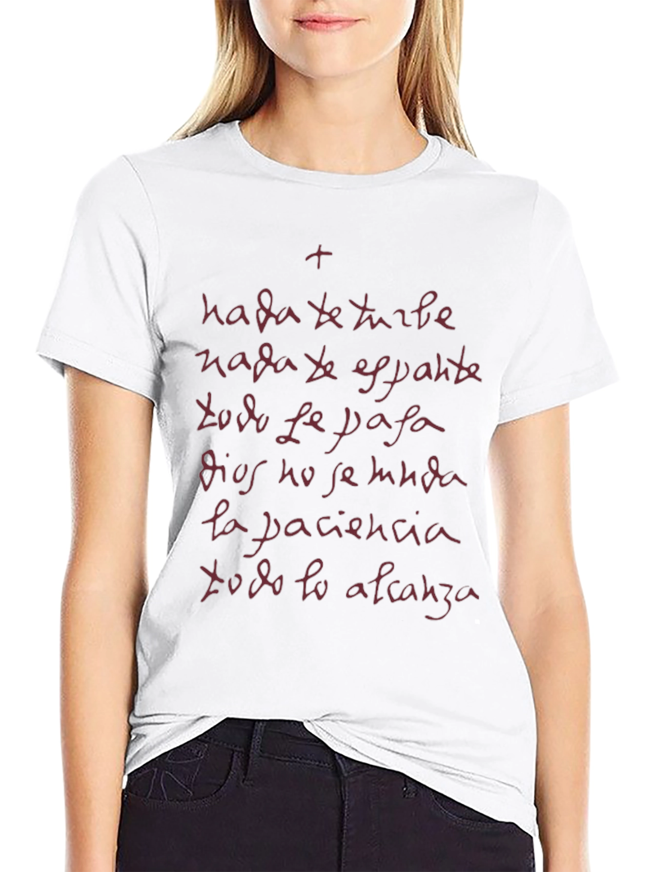 Inspirational Spanish Text Graphic T-Shirt