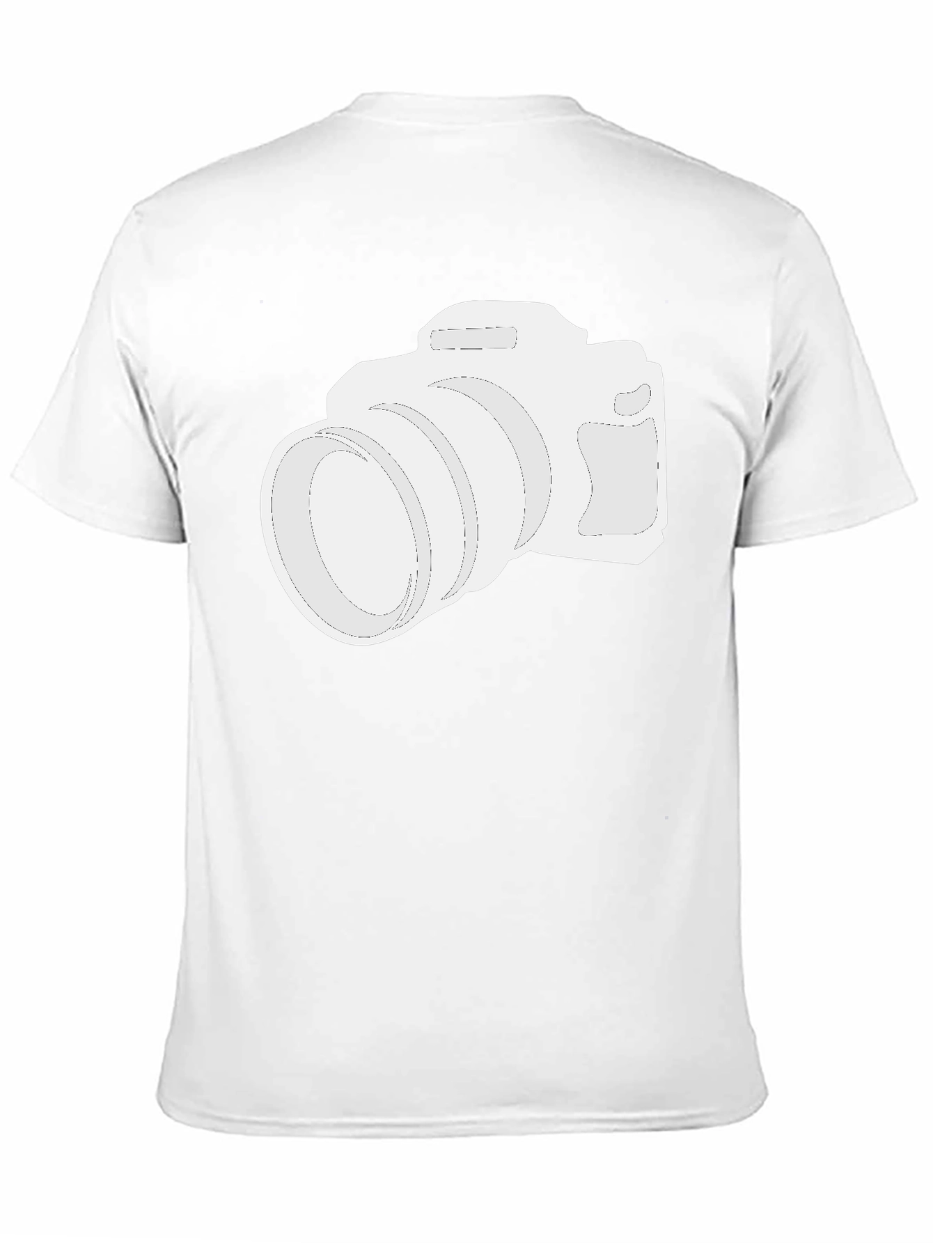 Camera Graphic Tee - Black Cotton T-Shirt