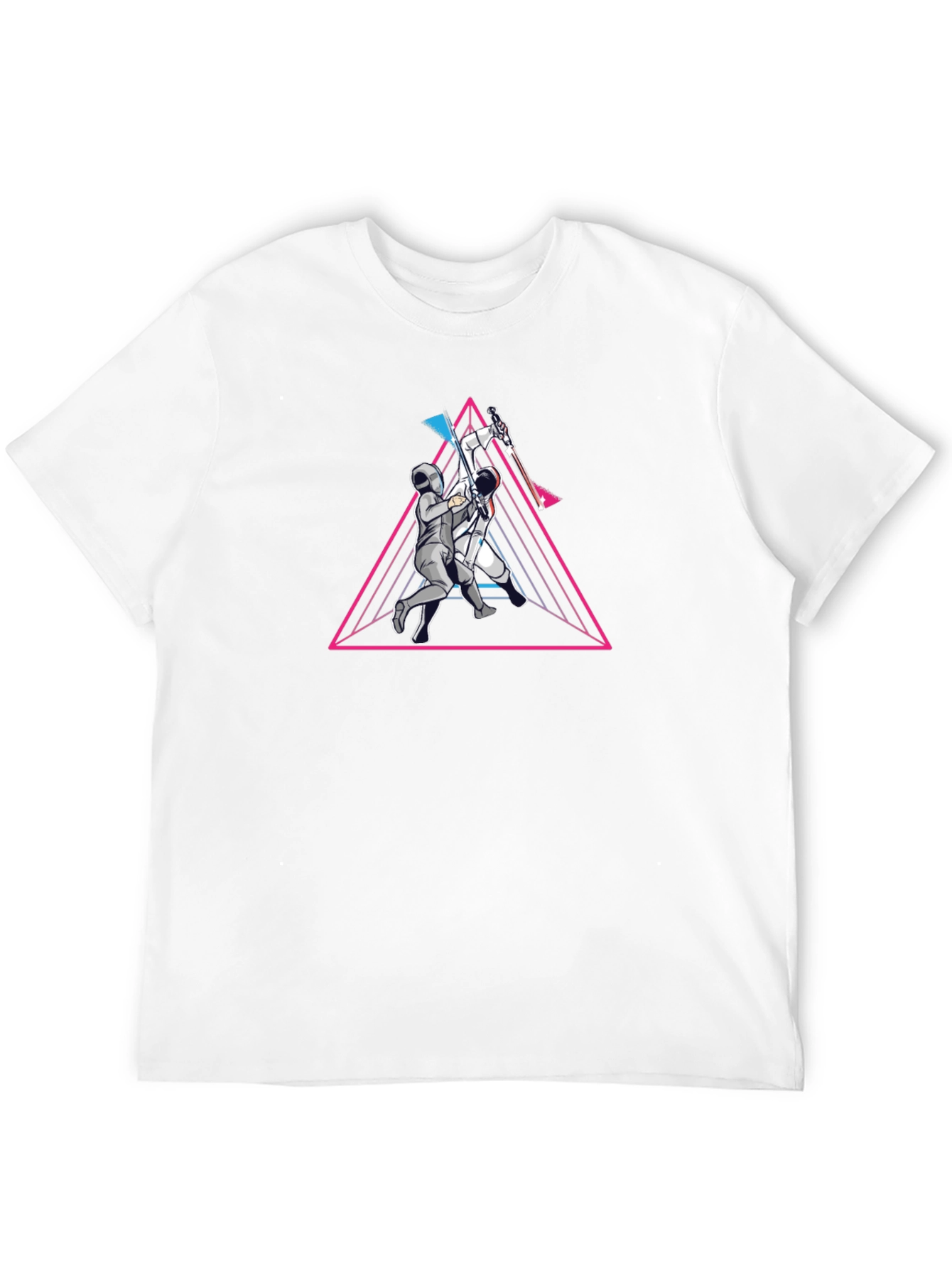 Fencing Graphic Tee - Retro Style