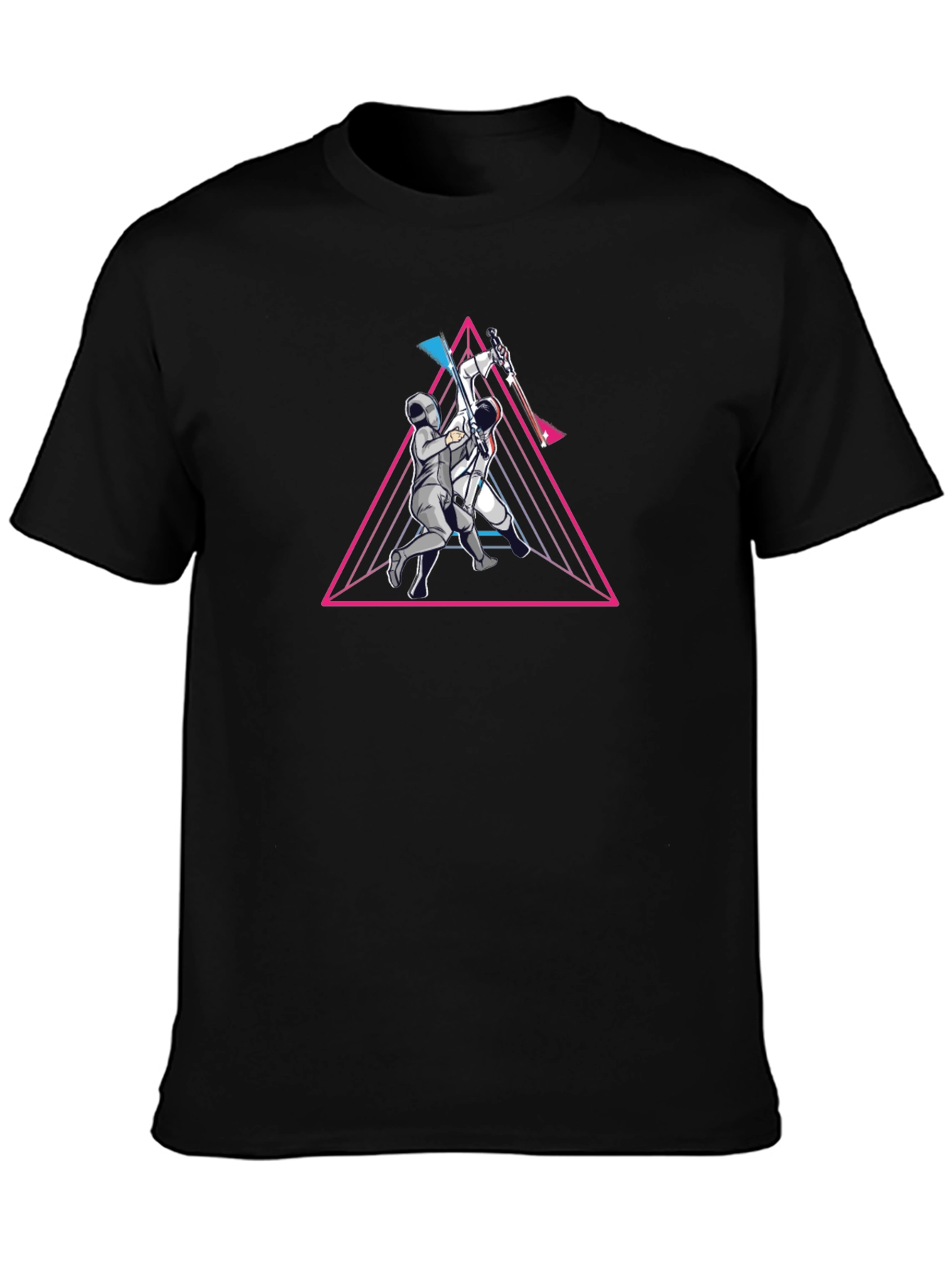 Fencing Graphic Tee - Retro Style