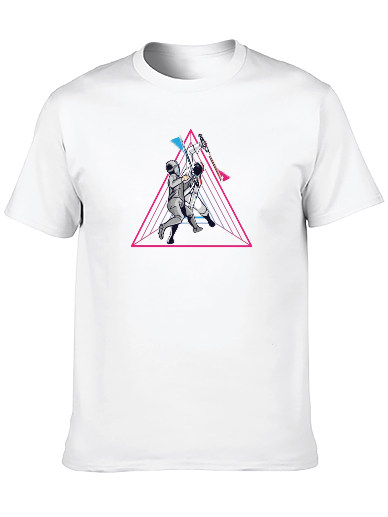 Fencing Graphic Tee - Retro Style