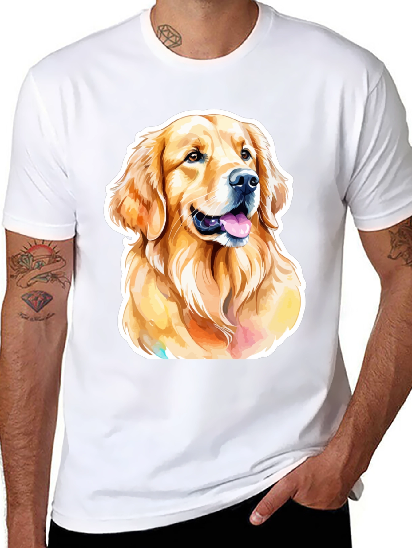 Golden Retriever Dog Graphic T-Shirt