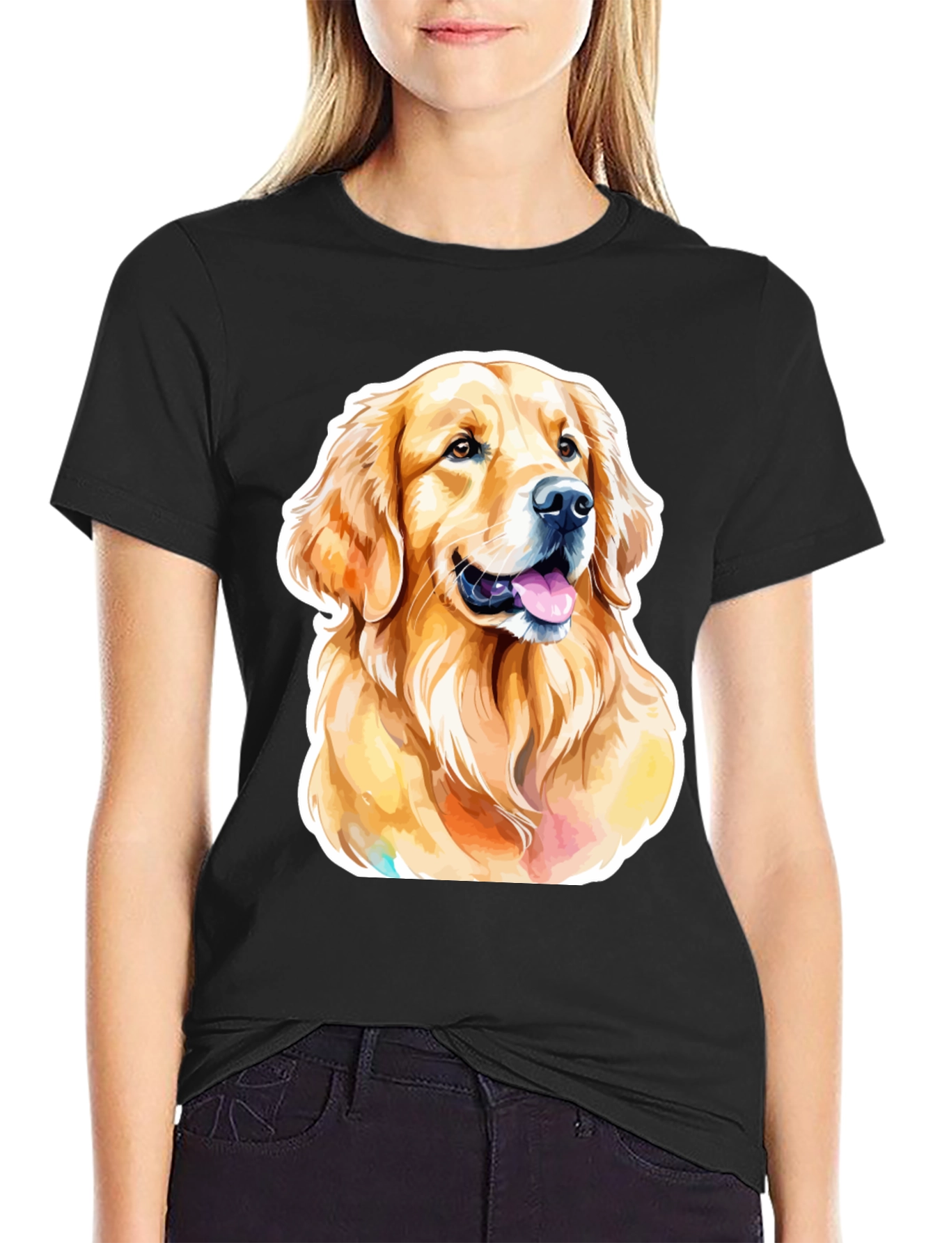 Golden Retriever Dog Graphic T-Shirt