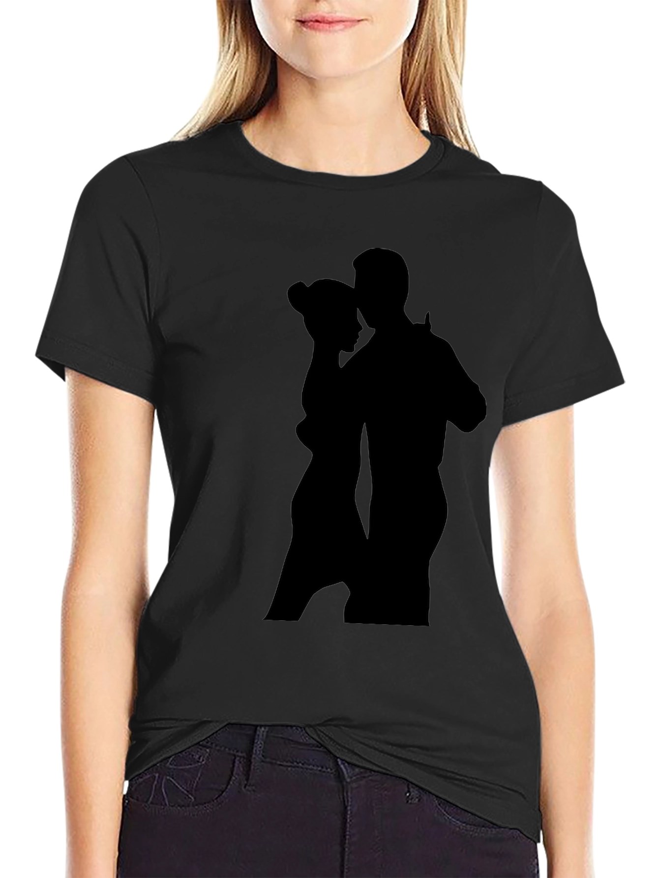 Dancing Silhouette Black T-Shirt