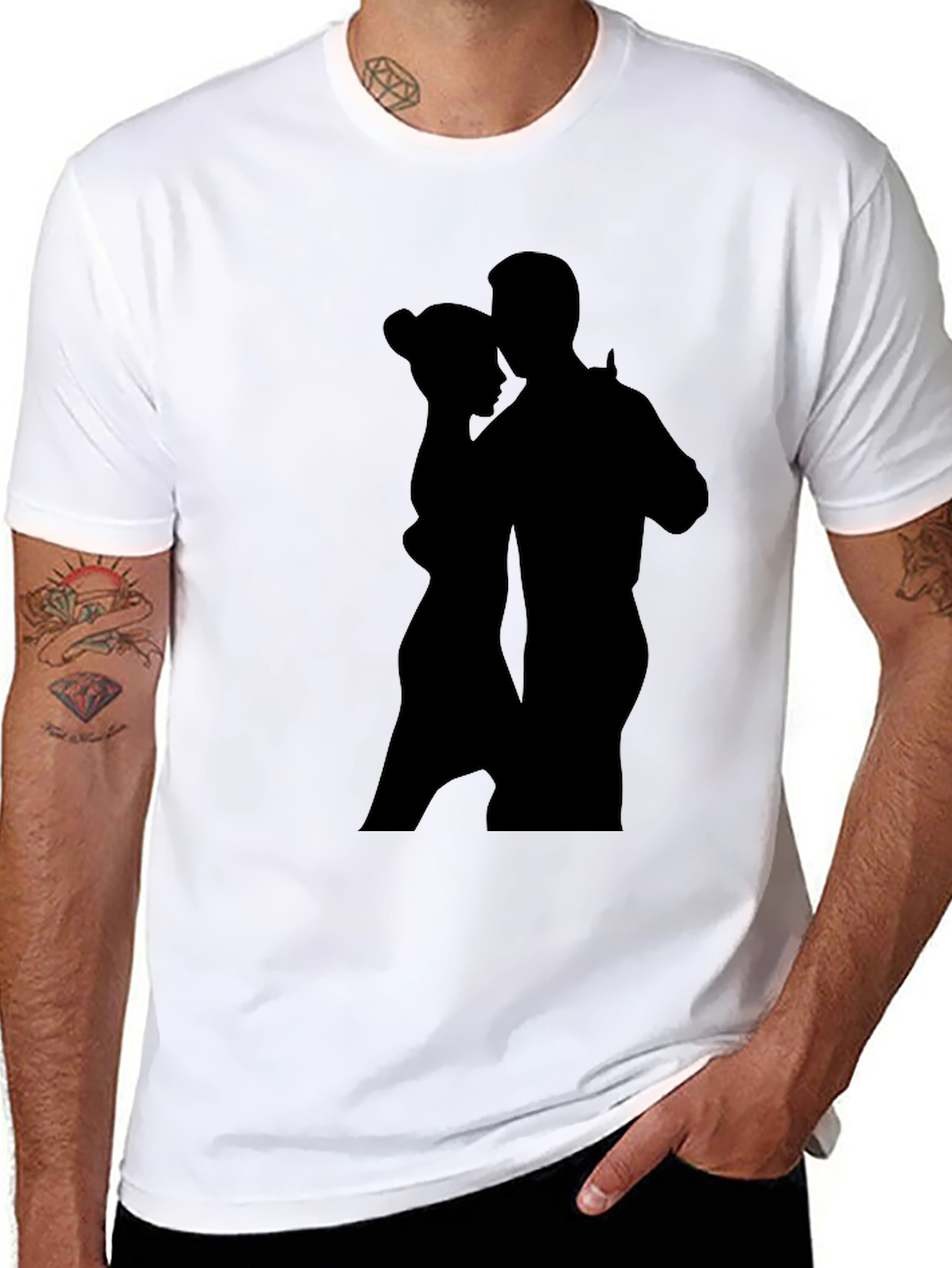 Dancing Silhouette Black T-Shirt