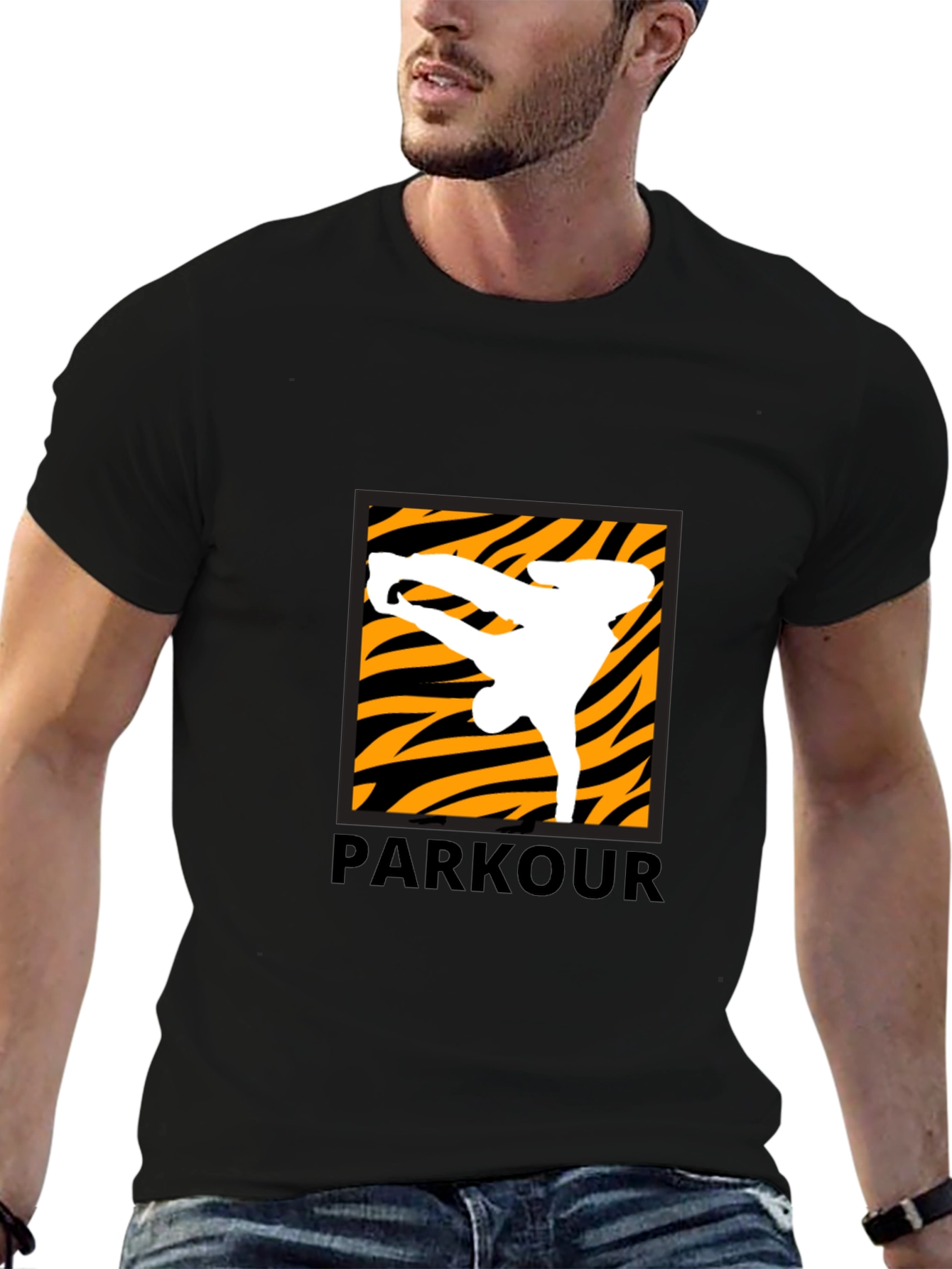 Parkour Graphic Tee - Black