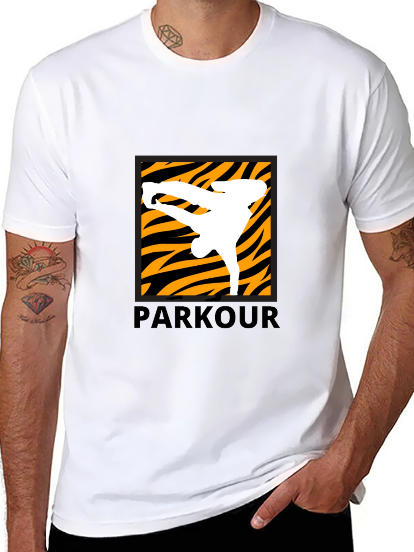 Parkour Graphic Tee - Black