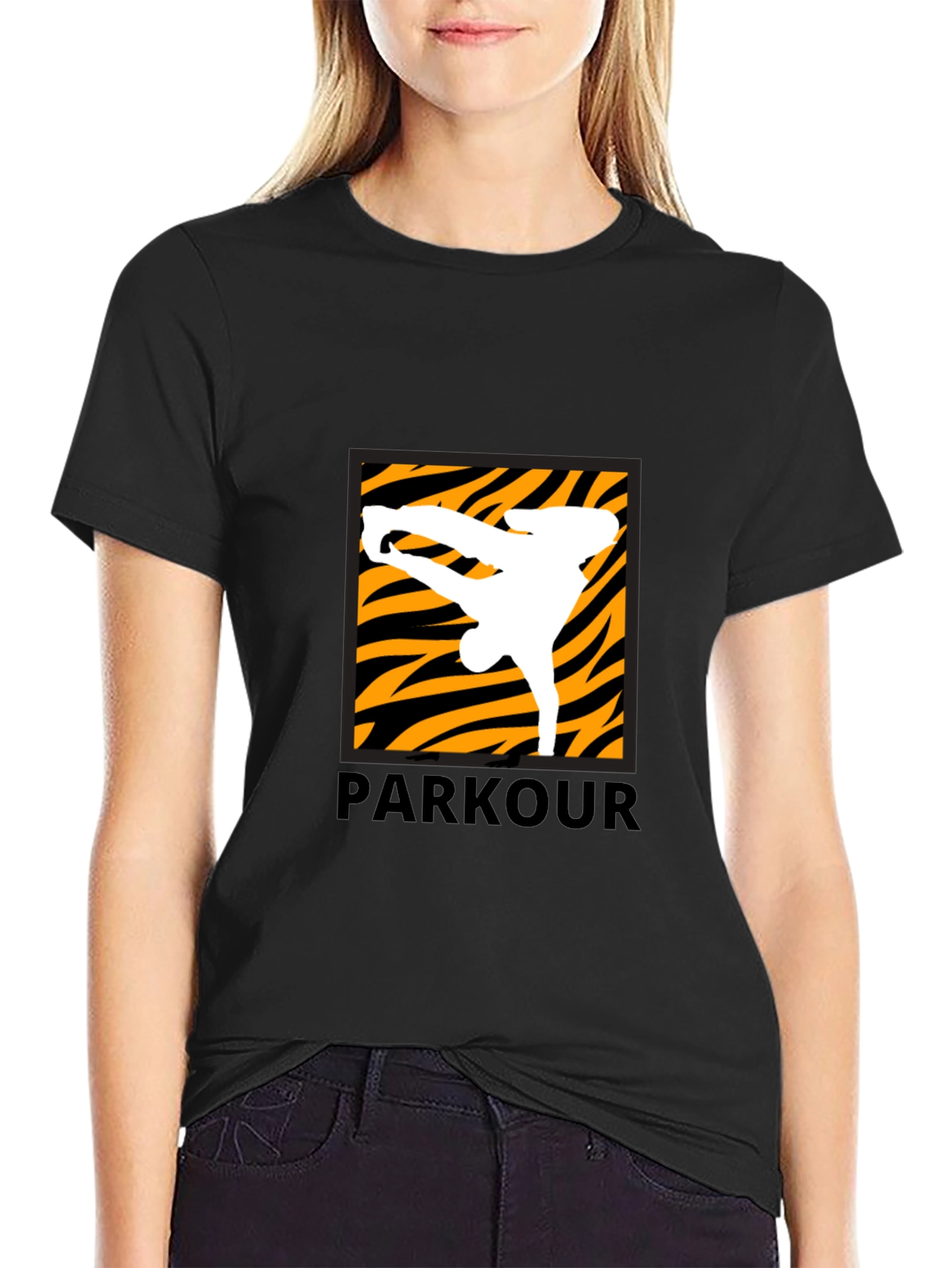 Parkour Graphic Tee - Black