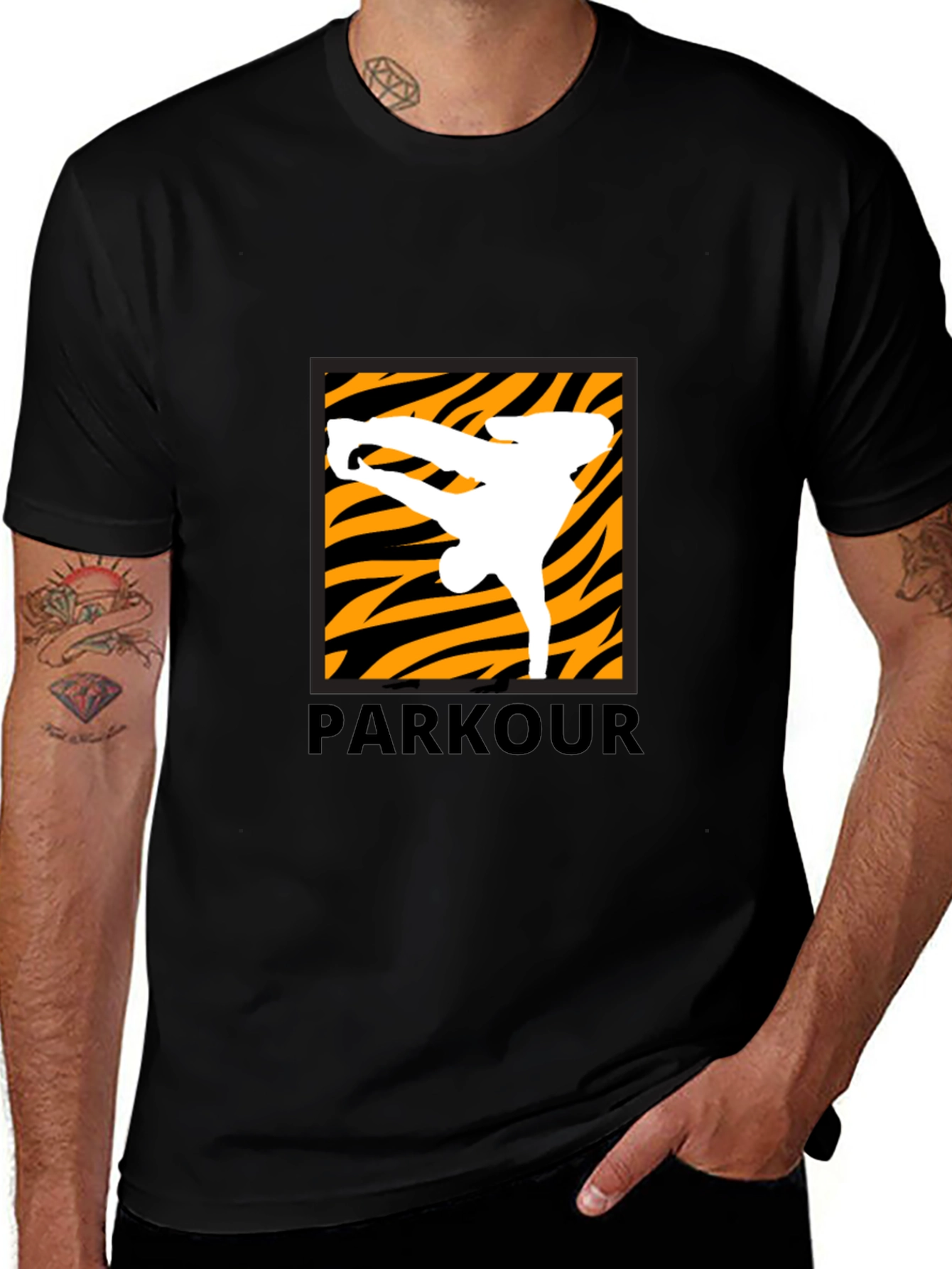 Parkour Graphic Tee - Black