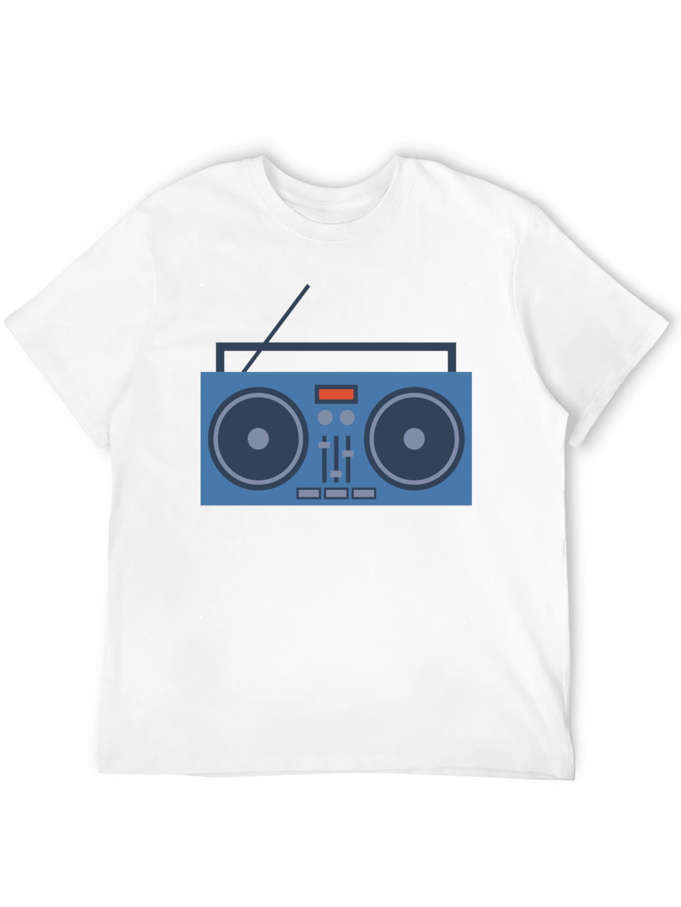 Retro Boombox Graphic Tee - Cool Music Lover Shirt