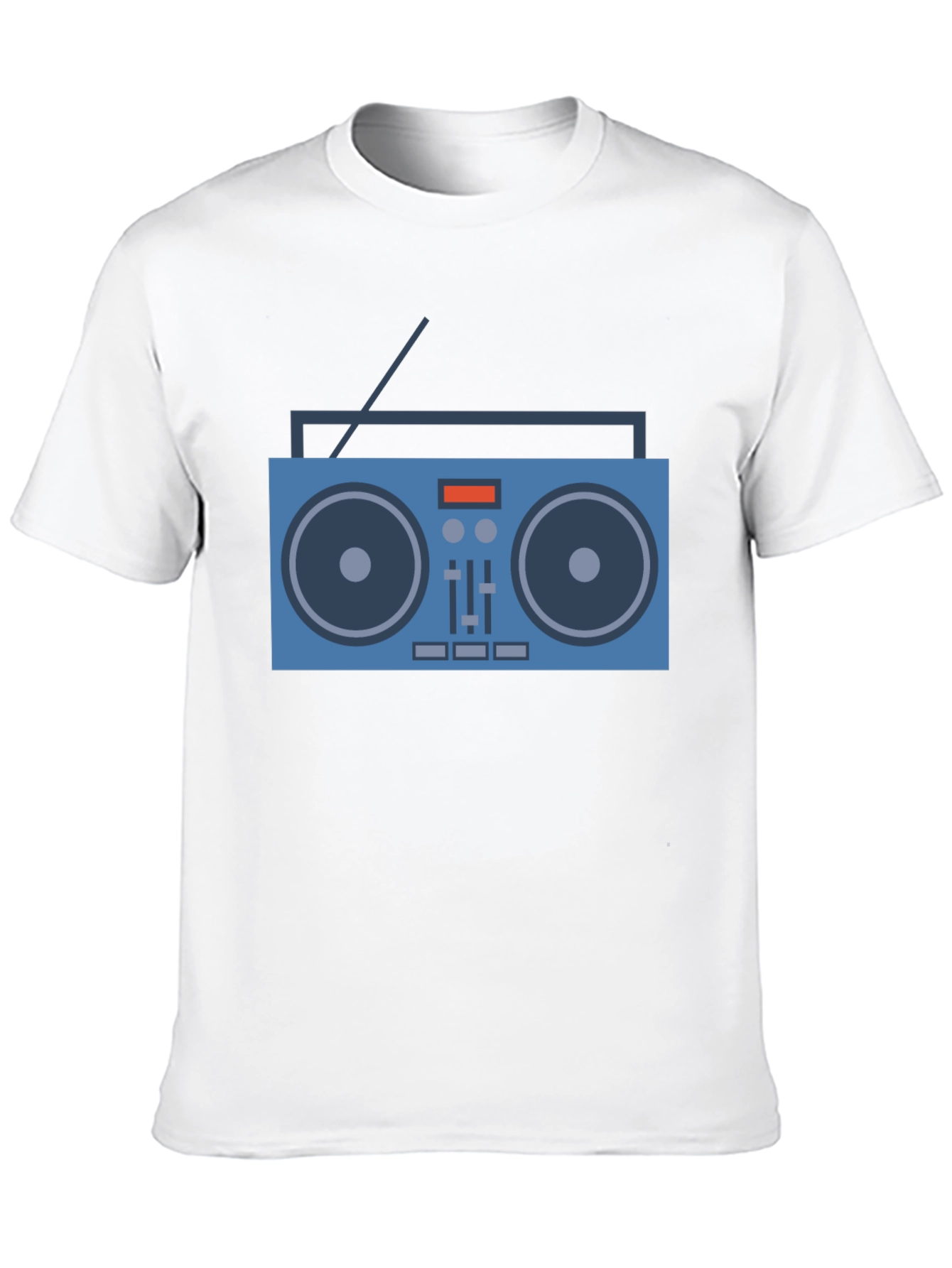 Retro Boombox Graphic Tee - Cool Music Lover Shirt