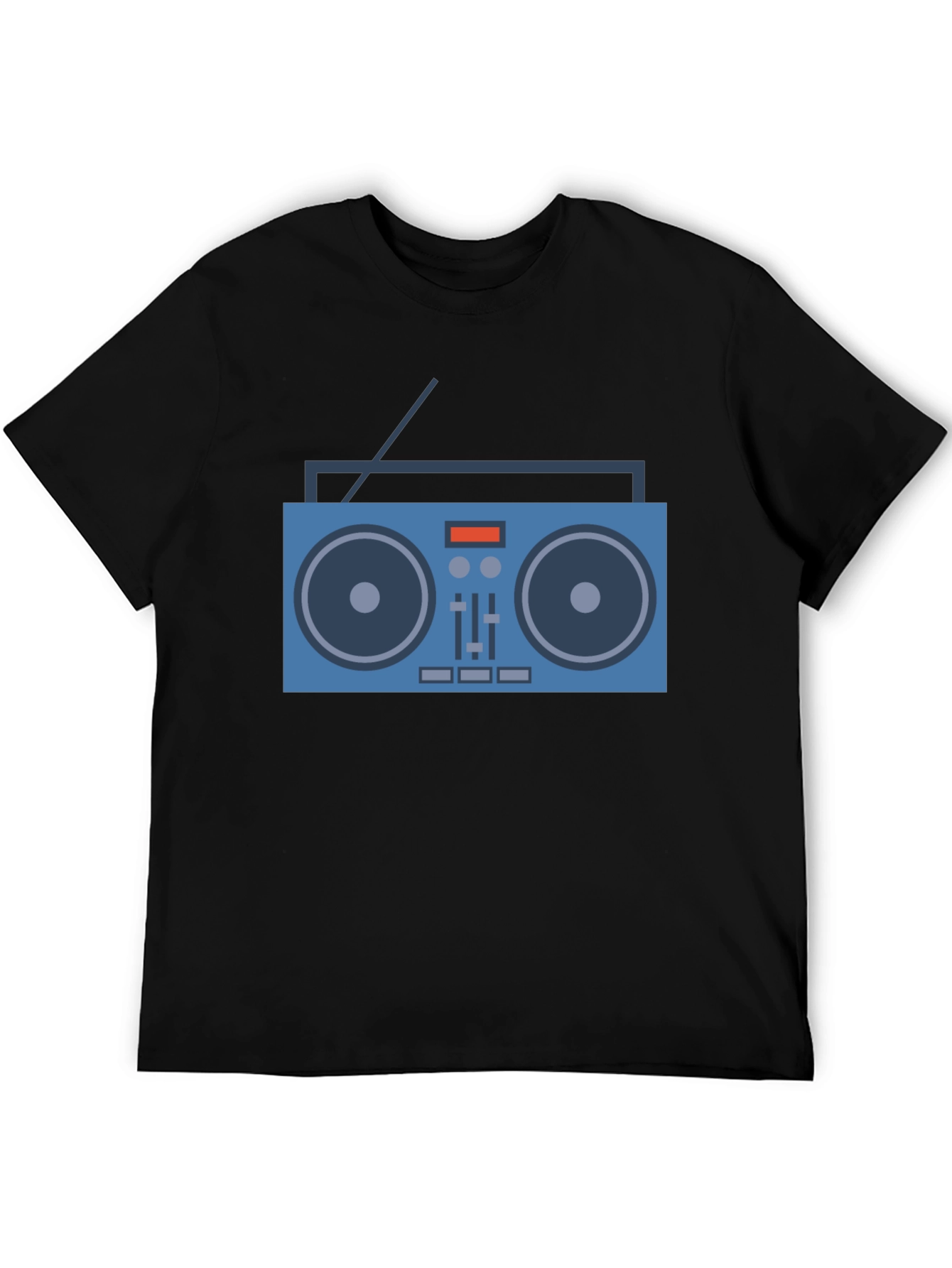 Retro Boombox Graphic Tee - Cool Music Lover Shirt
