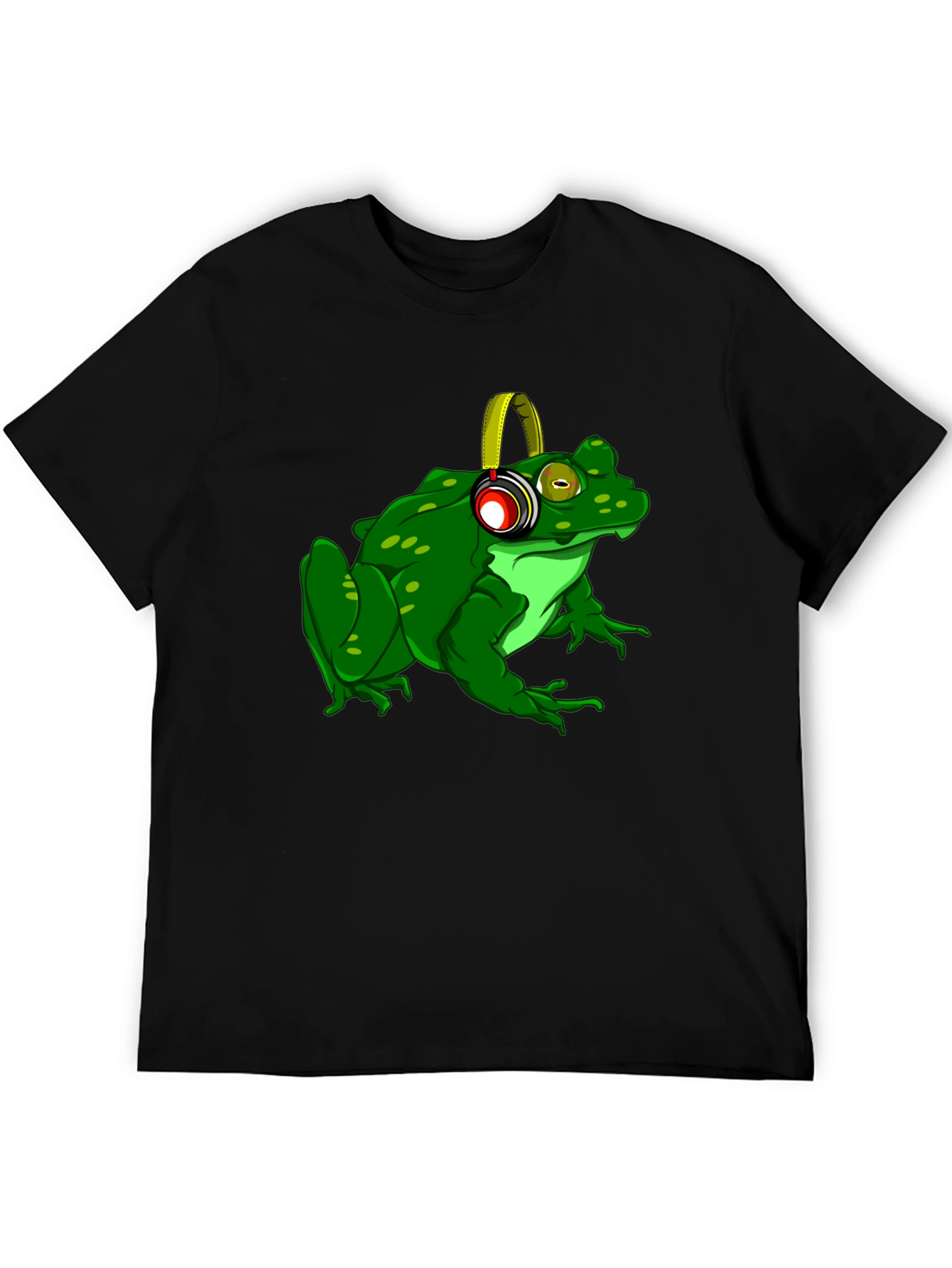 Frog with Headphones Graphic T-Shirt