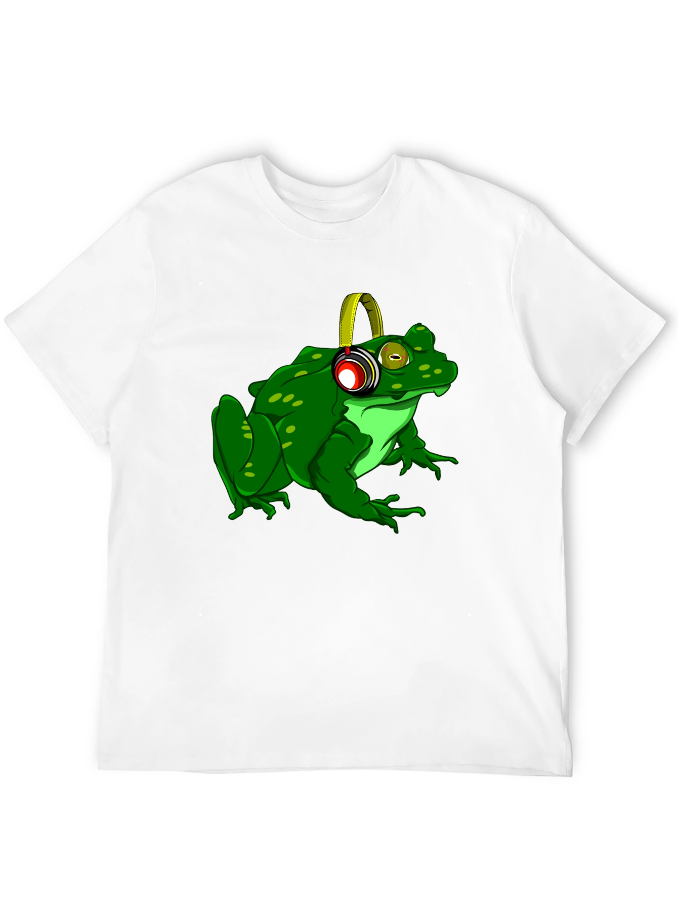 Frog with Headphones Graphic T-Shirt