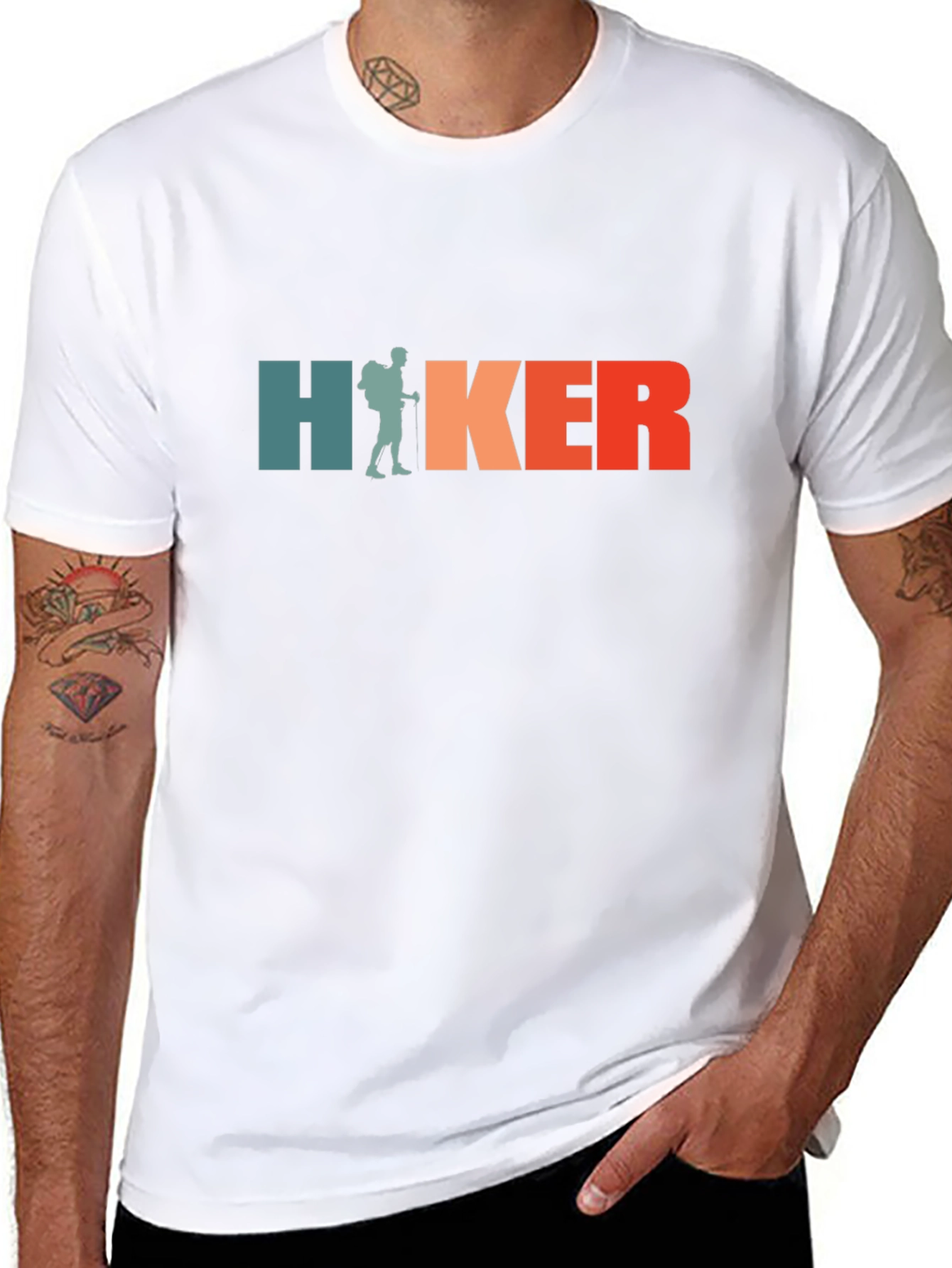 Hiker Retro Graphic Tee - Outdoor Adventure Shirt