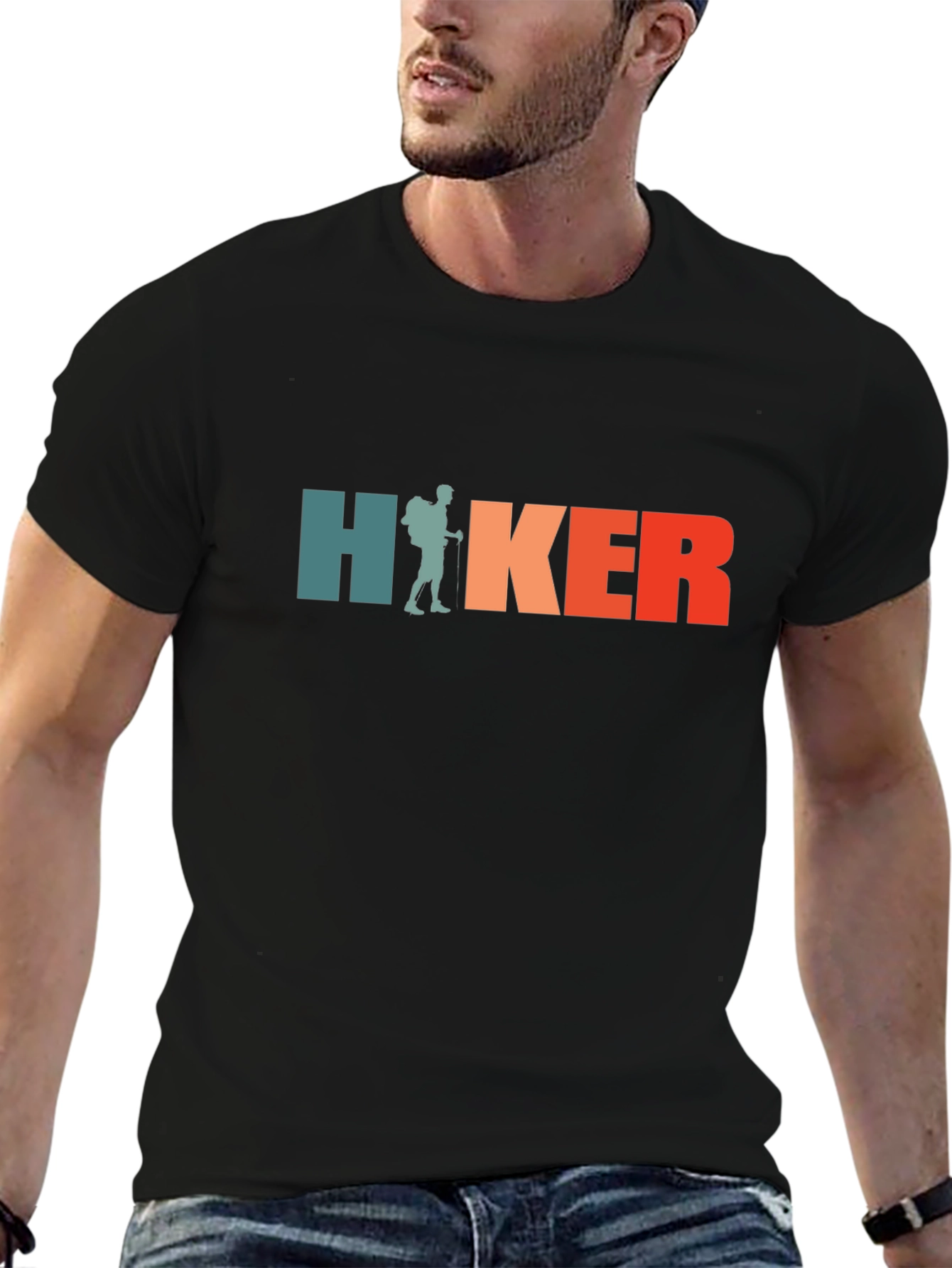 Hiker Retro Graphic Tee - Outdoor Adventure Shirt