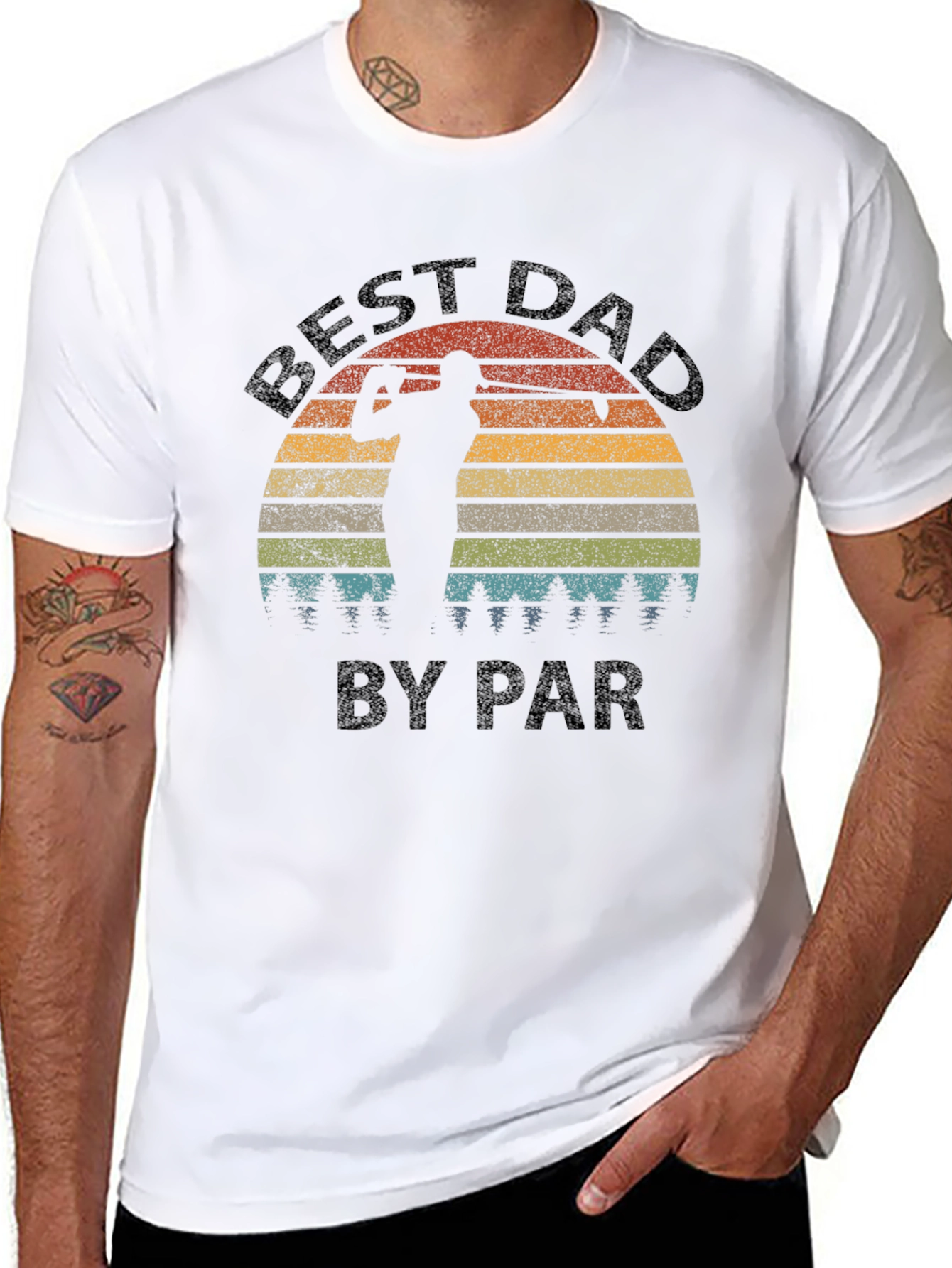 Best Dad By Par T-Shirt Fathers Day Golf