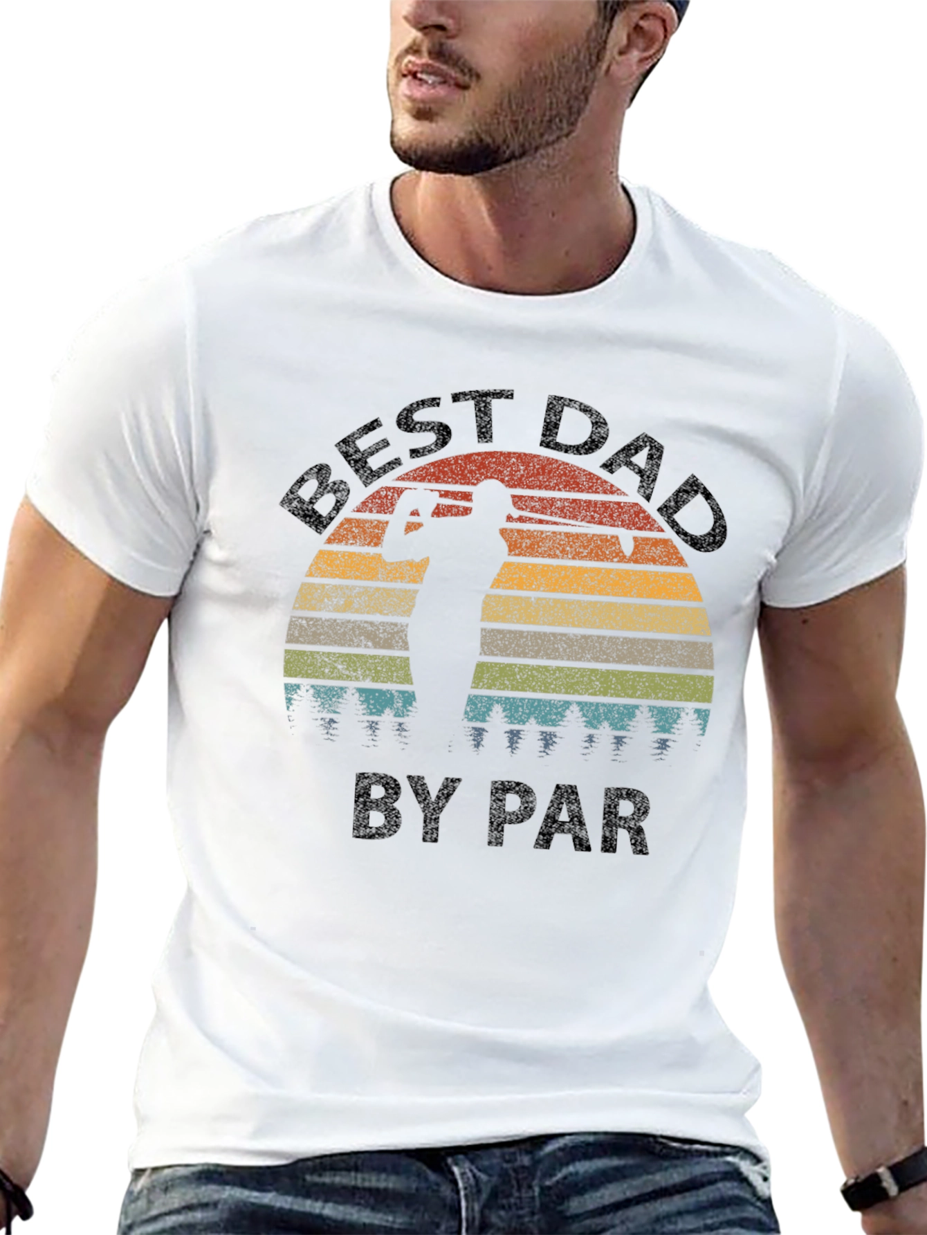 Best Dad By Par T-Shirt Fathers Day Golf
