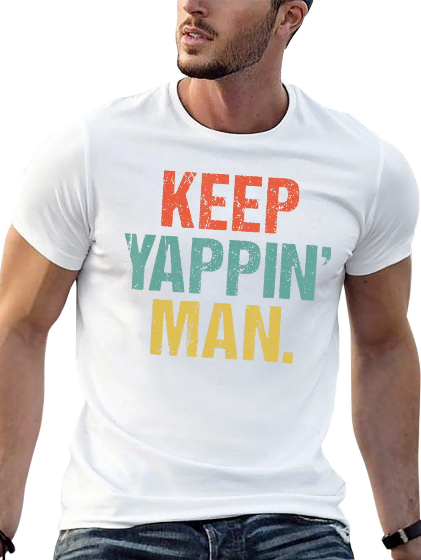 Keep Yappin Man Graphic T-Shirt
