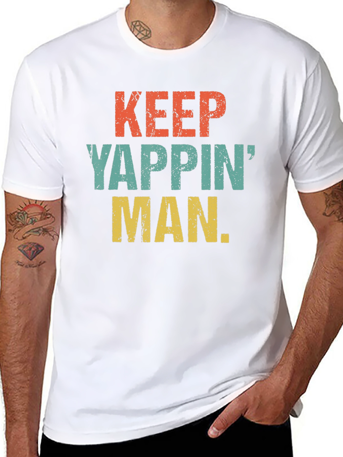 Keep Yappin Man Graphic T-Shirt