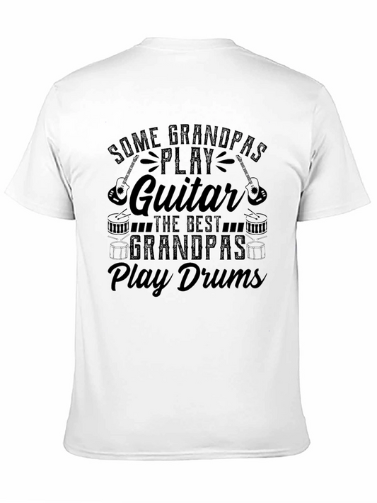 Grandpa Musician T-Shirt: Guitar & Drums