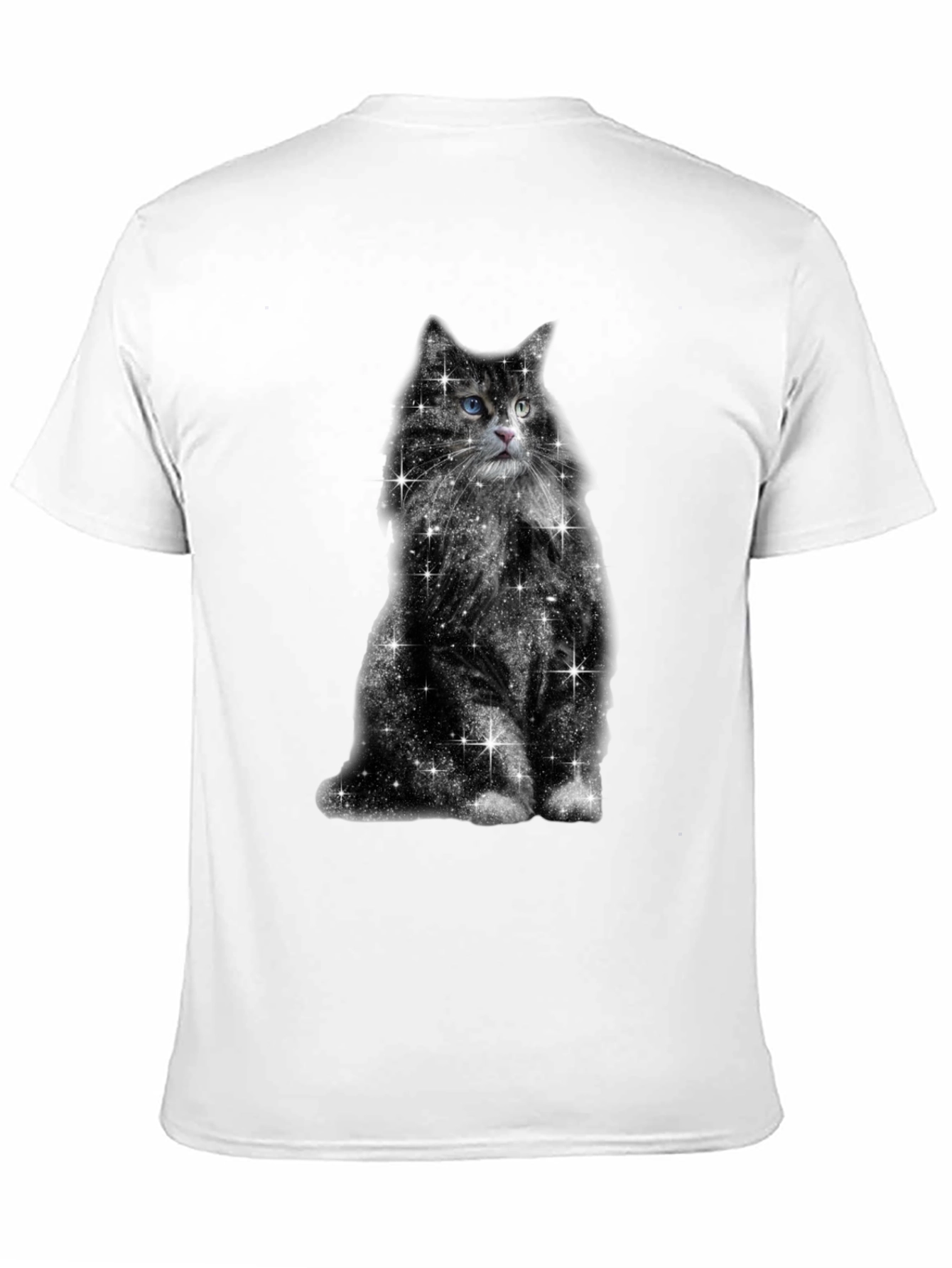 Galaxy Cat Graphic Tee - Unisex Black T-Shirt
