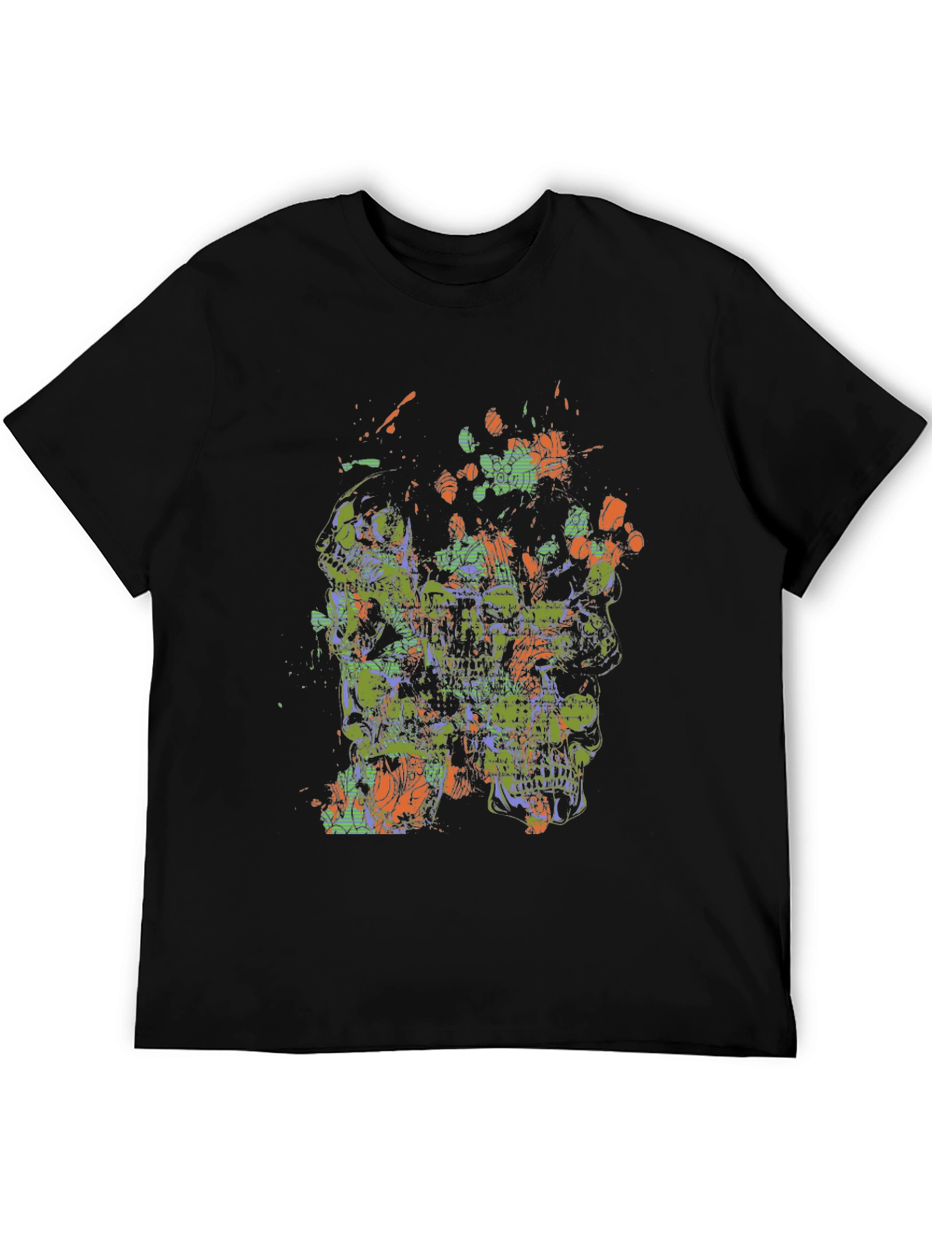 Abstract Skull Graphic Tee - Bold & Unique Design
